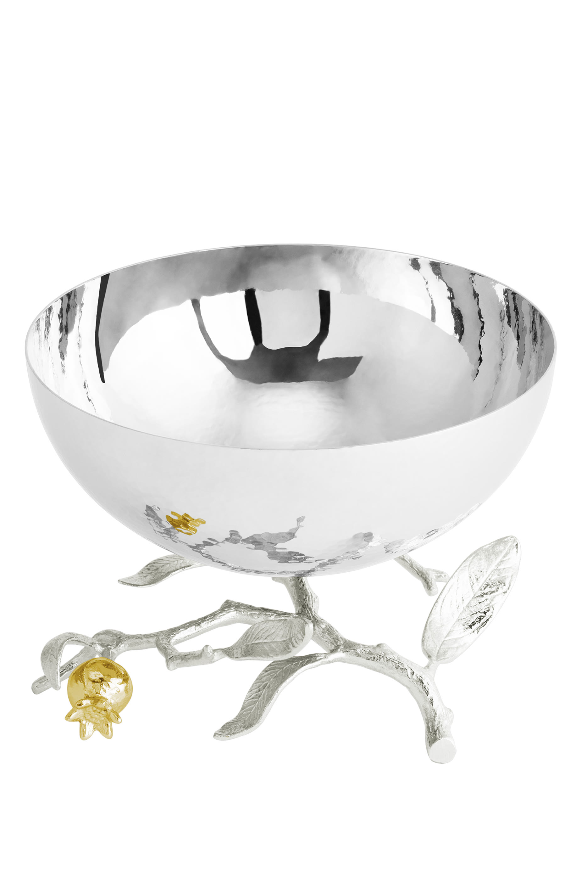 Pomegranate Silver & Gold Small Bowl