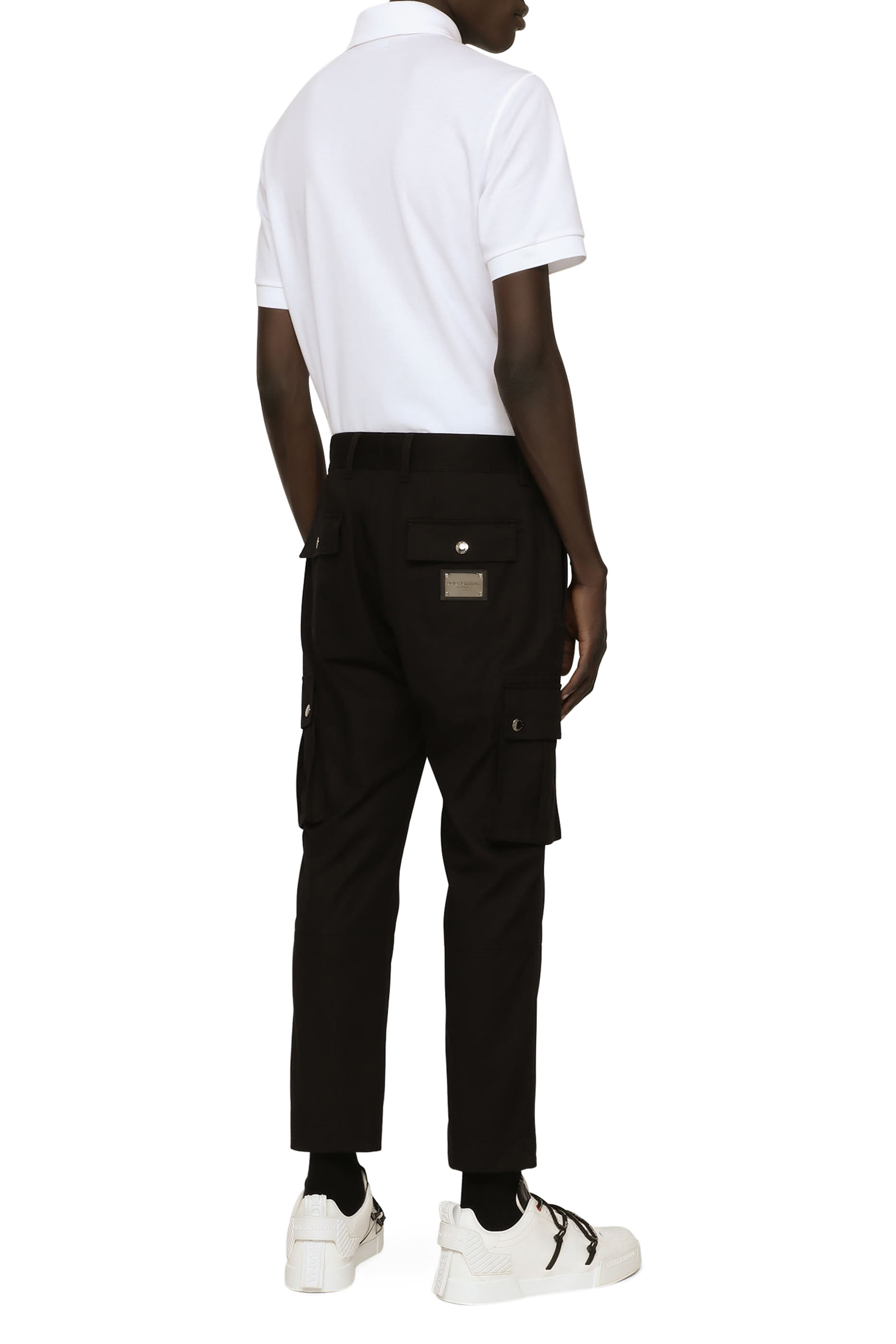 Cotton Piqu&eacute; Polo-Shirt with Branded Tag