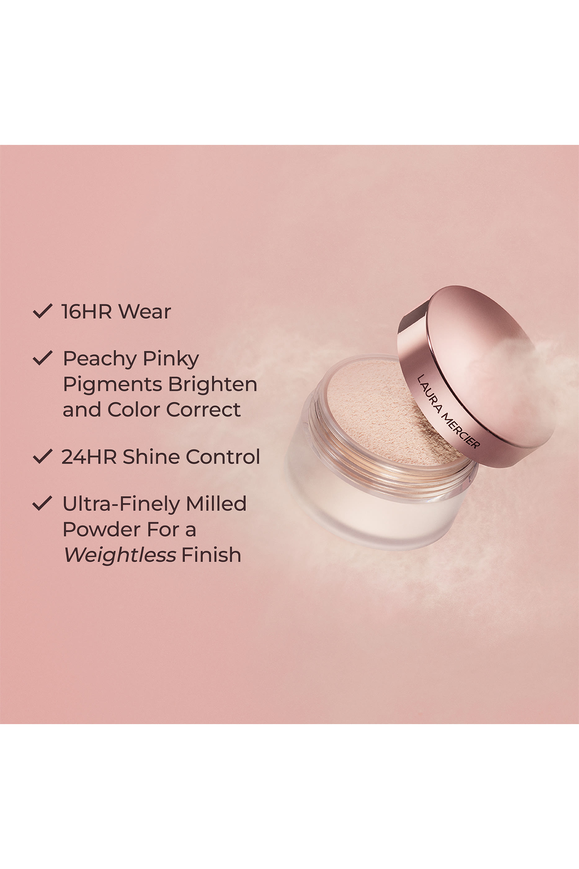 Pink Translucent Loose Setting Powder in Tone-Up