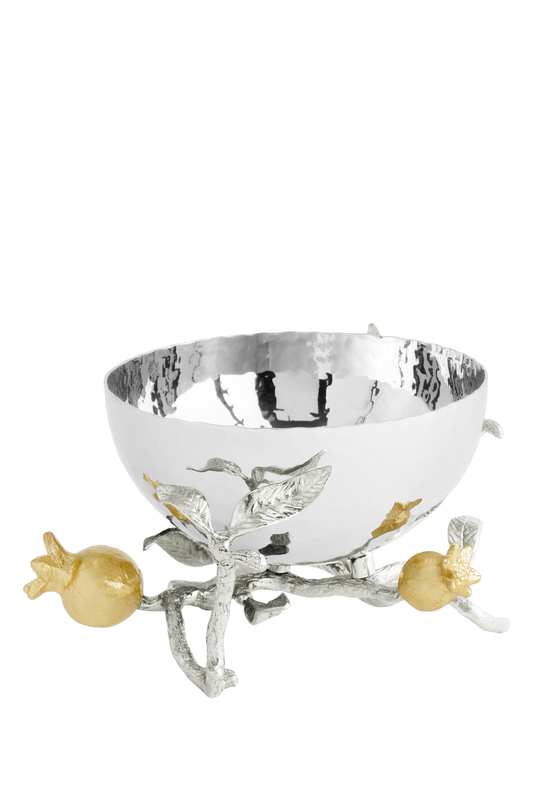 Pomegranate Silver & Gold Nut Bowl