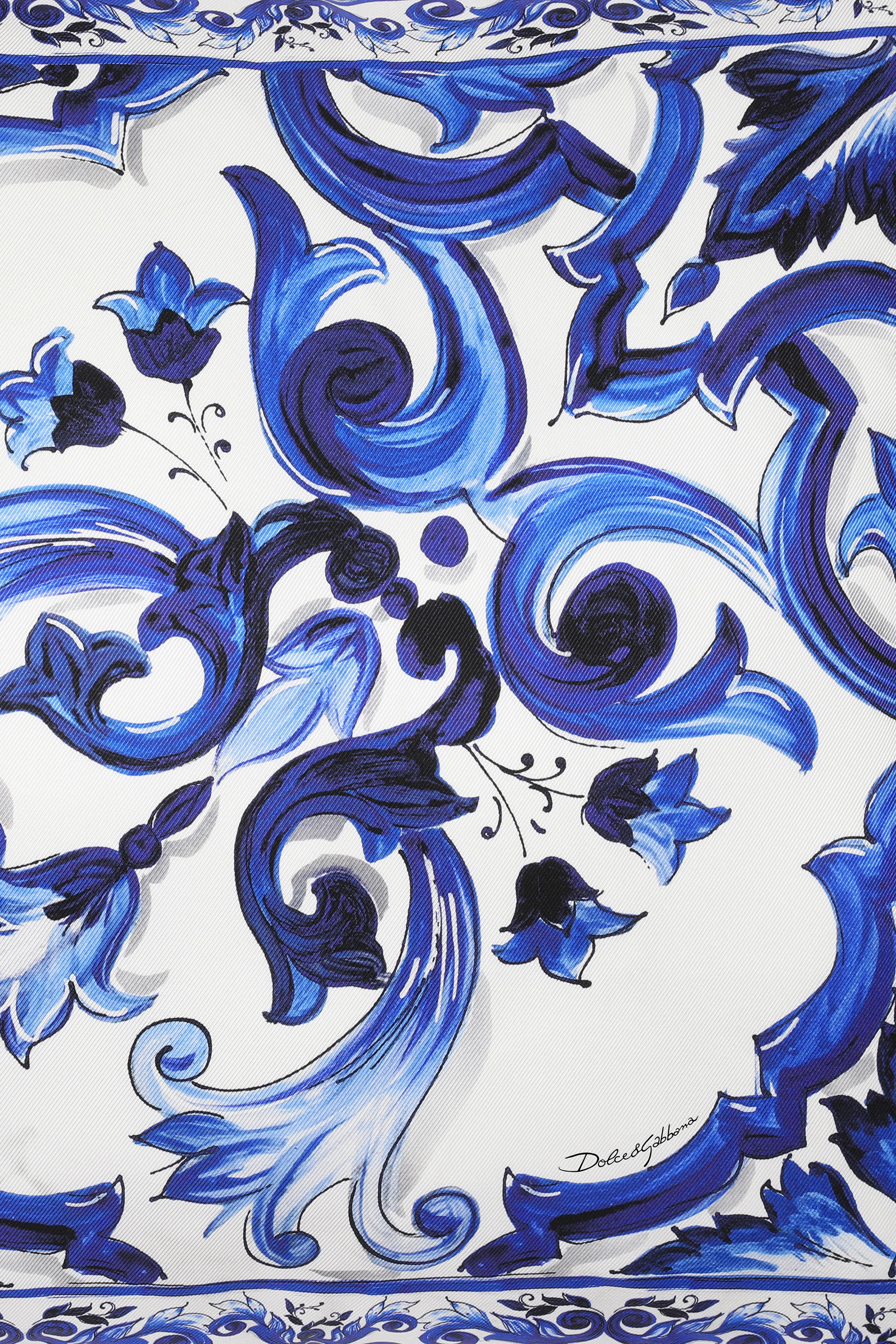 Blu Mediterraneo Silk Twill Cushion Medium