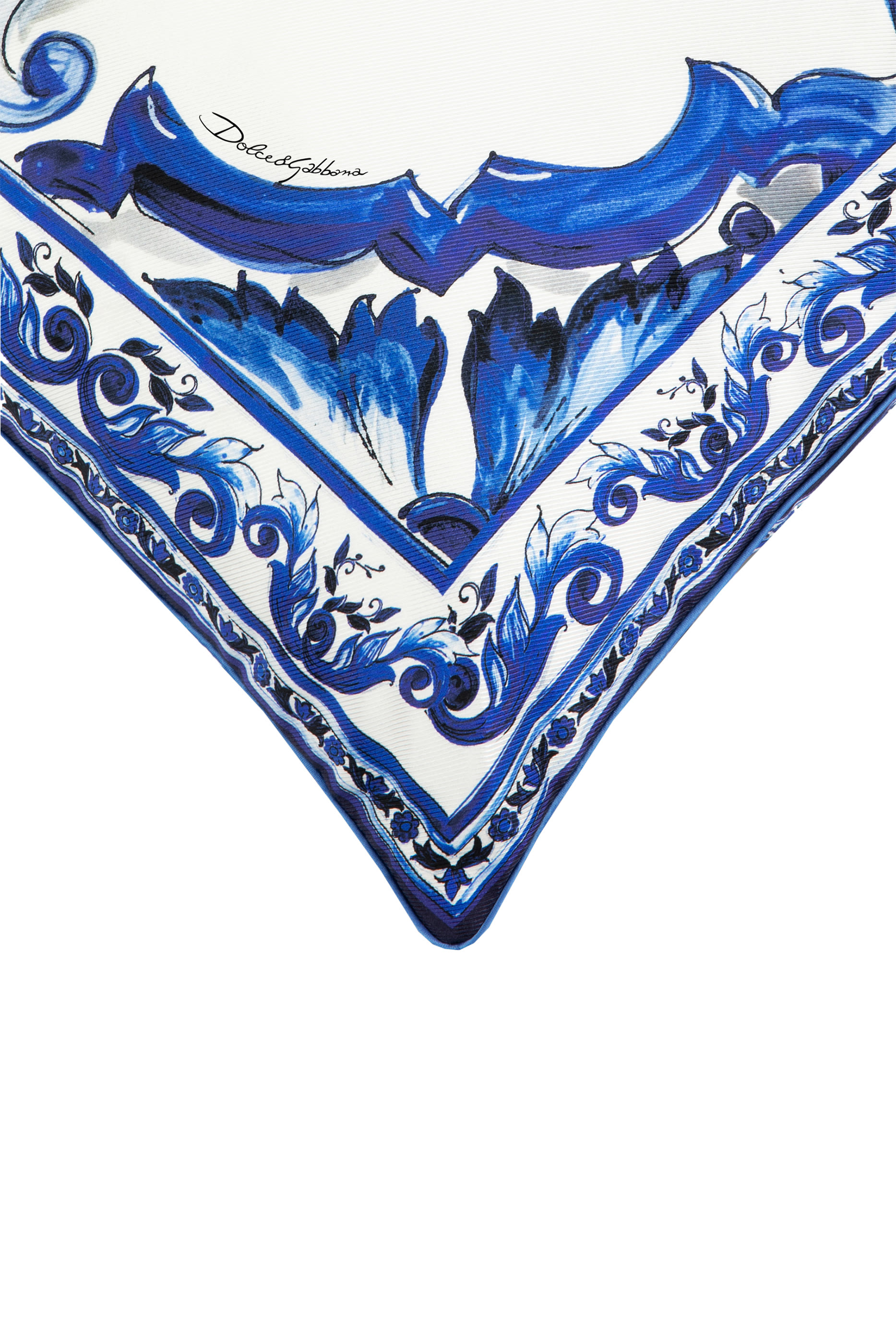 Blu Mediterraneo Silk Twill Cushion Medium