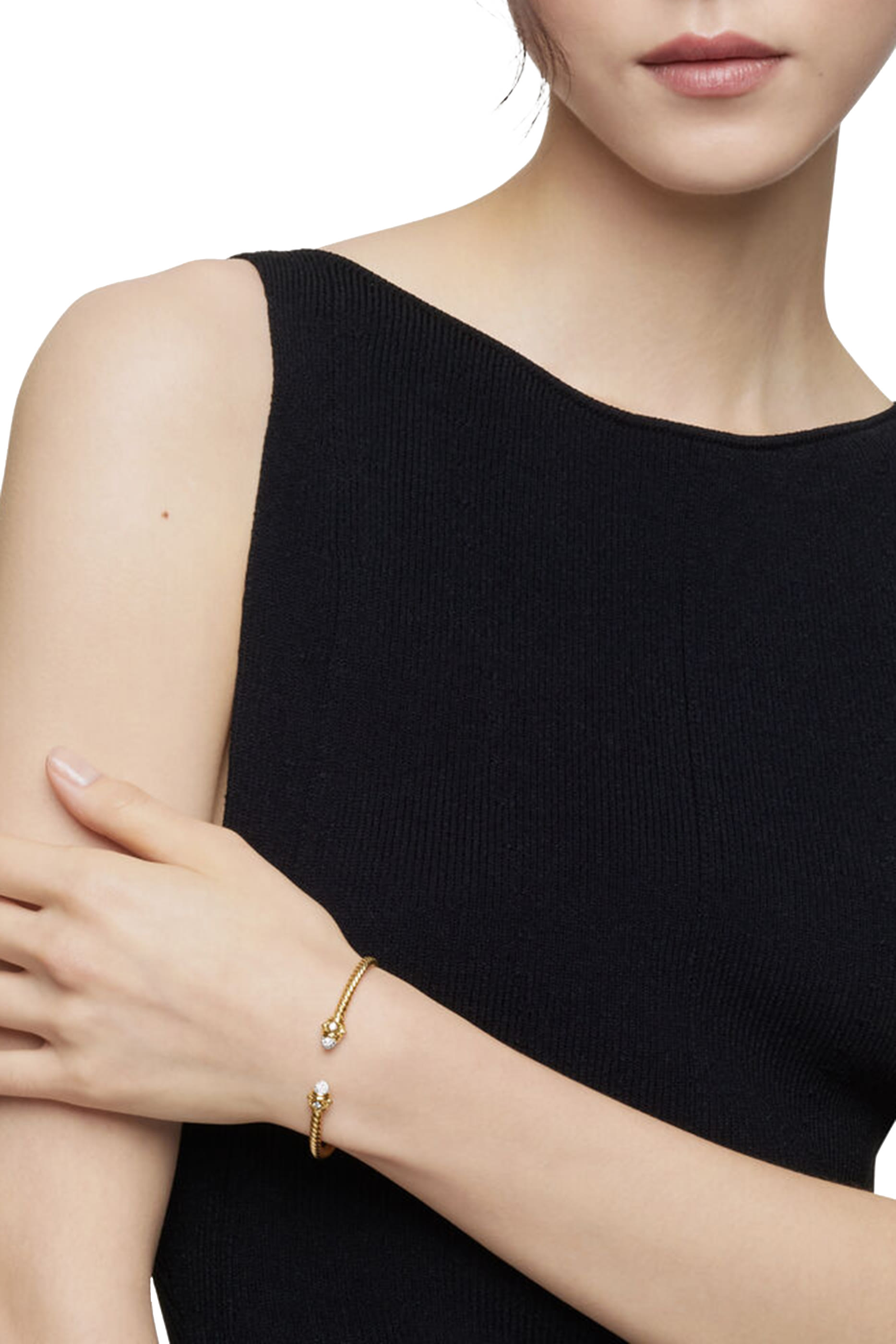 18K Yellow Gold & Diamonds Renaissance&reg; Cablespira Bracelet