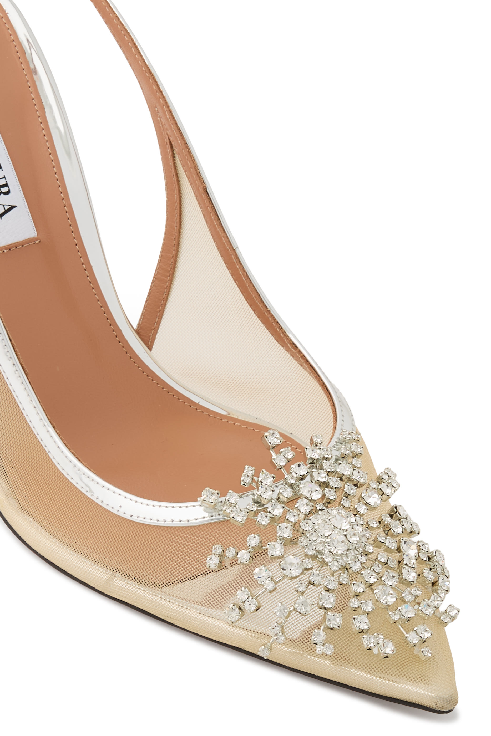 Crystal Firework Slingback Pumps 85