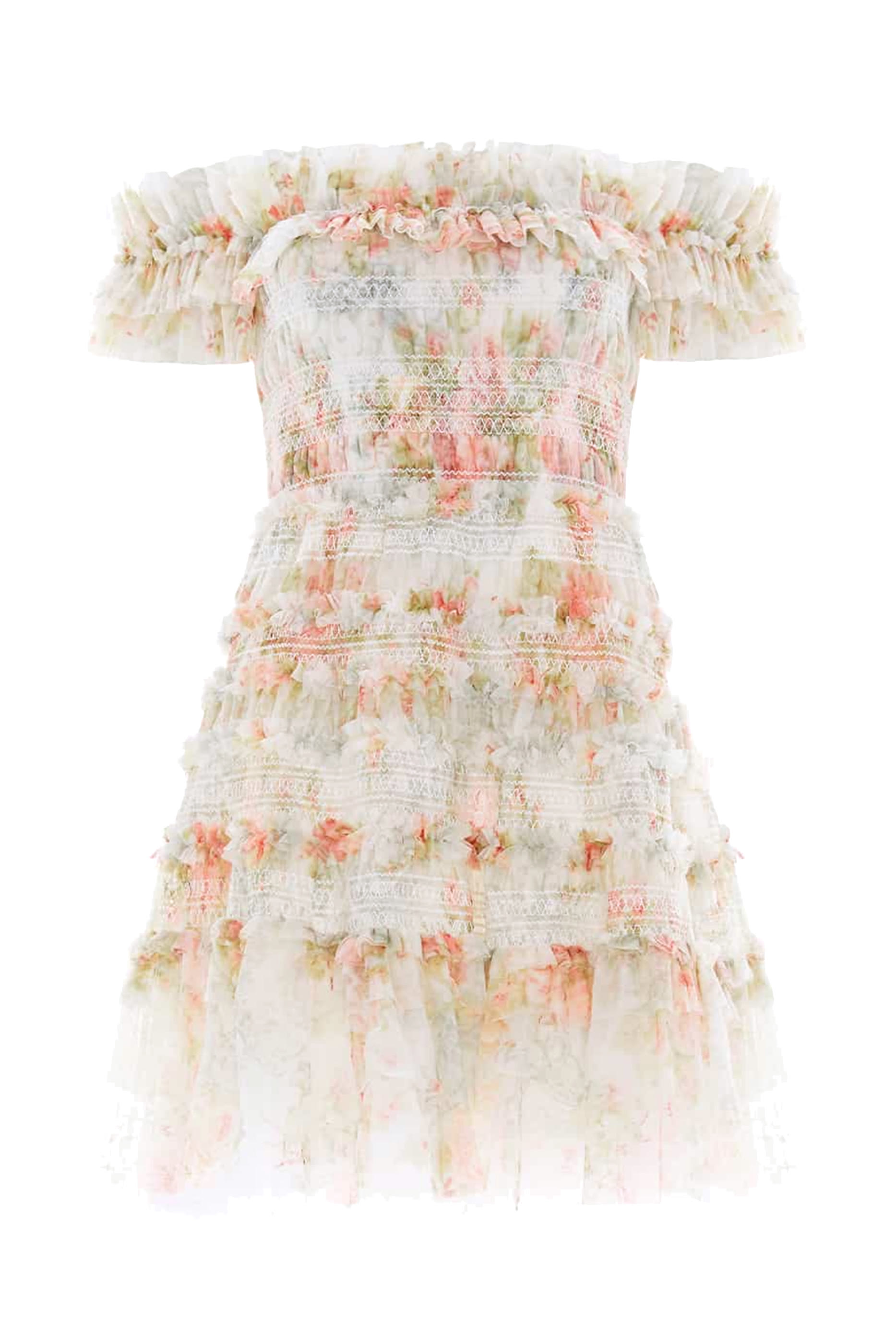 Madame Rose Elodie Off-Shoulder Micro Mini Dress 