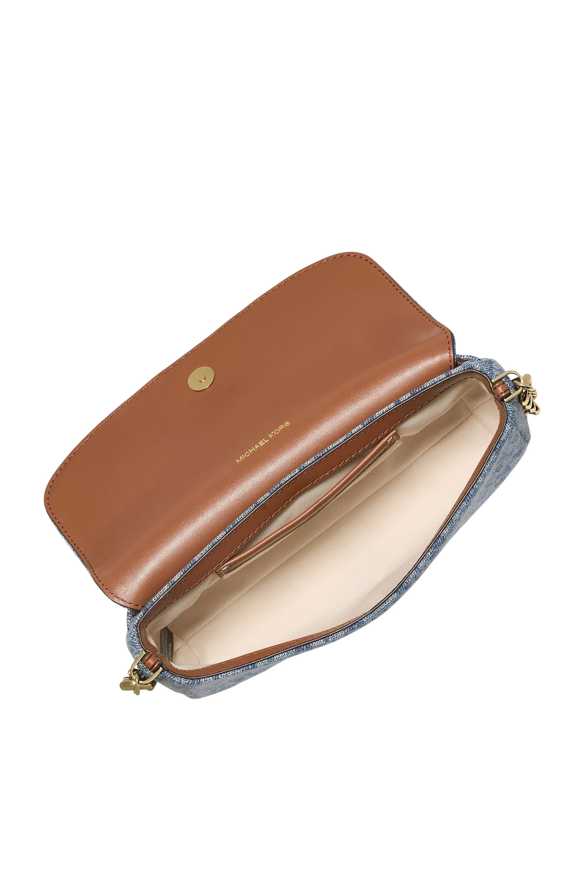 Nolita Small Logo Jacquard Denim Crossbody Bag