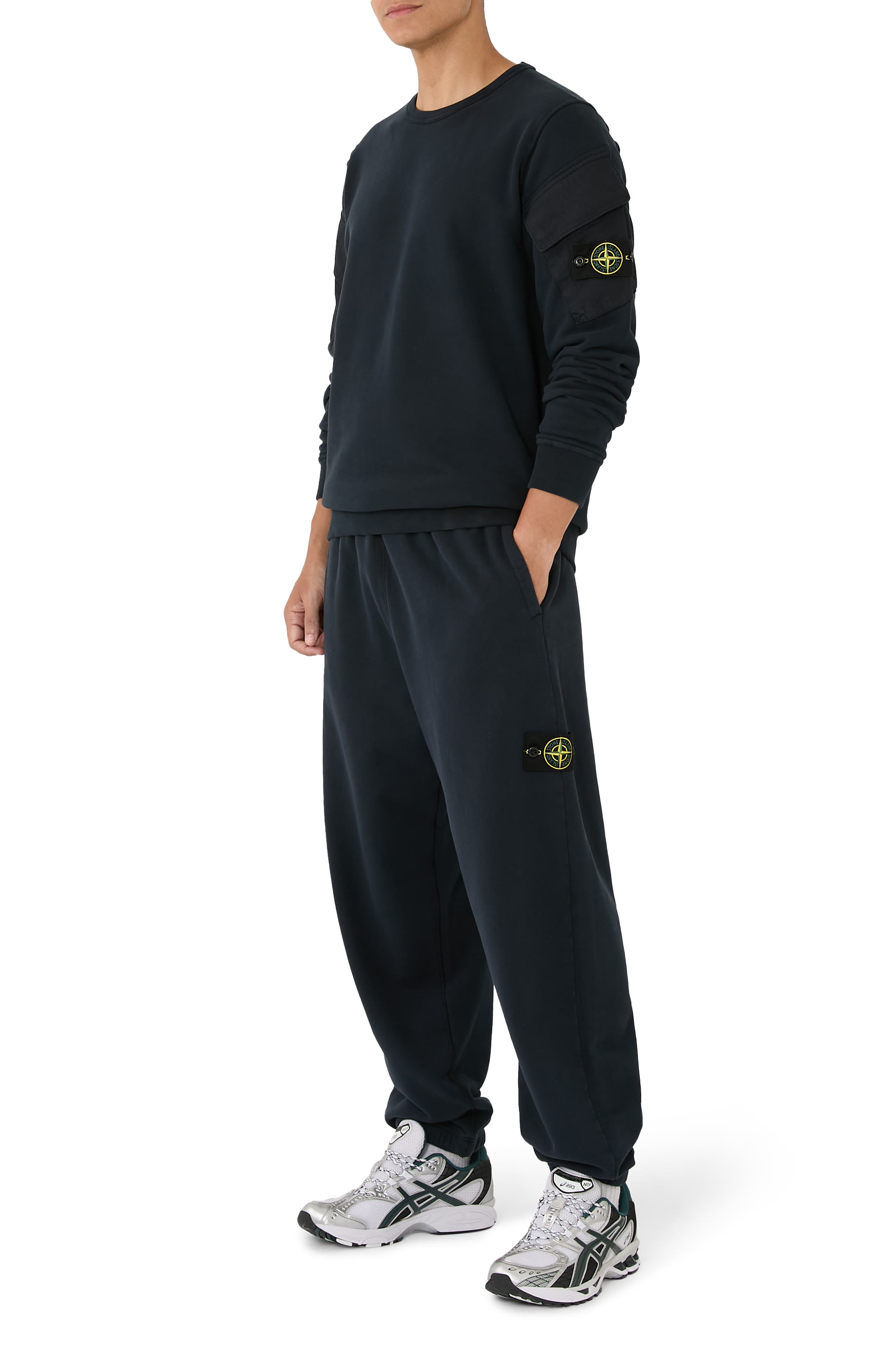 Brushed Organic Cotton Fleece Logo Sweatpants