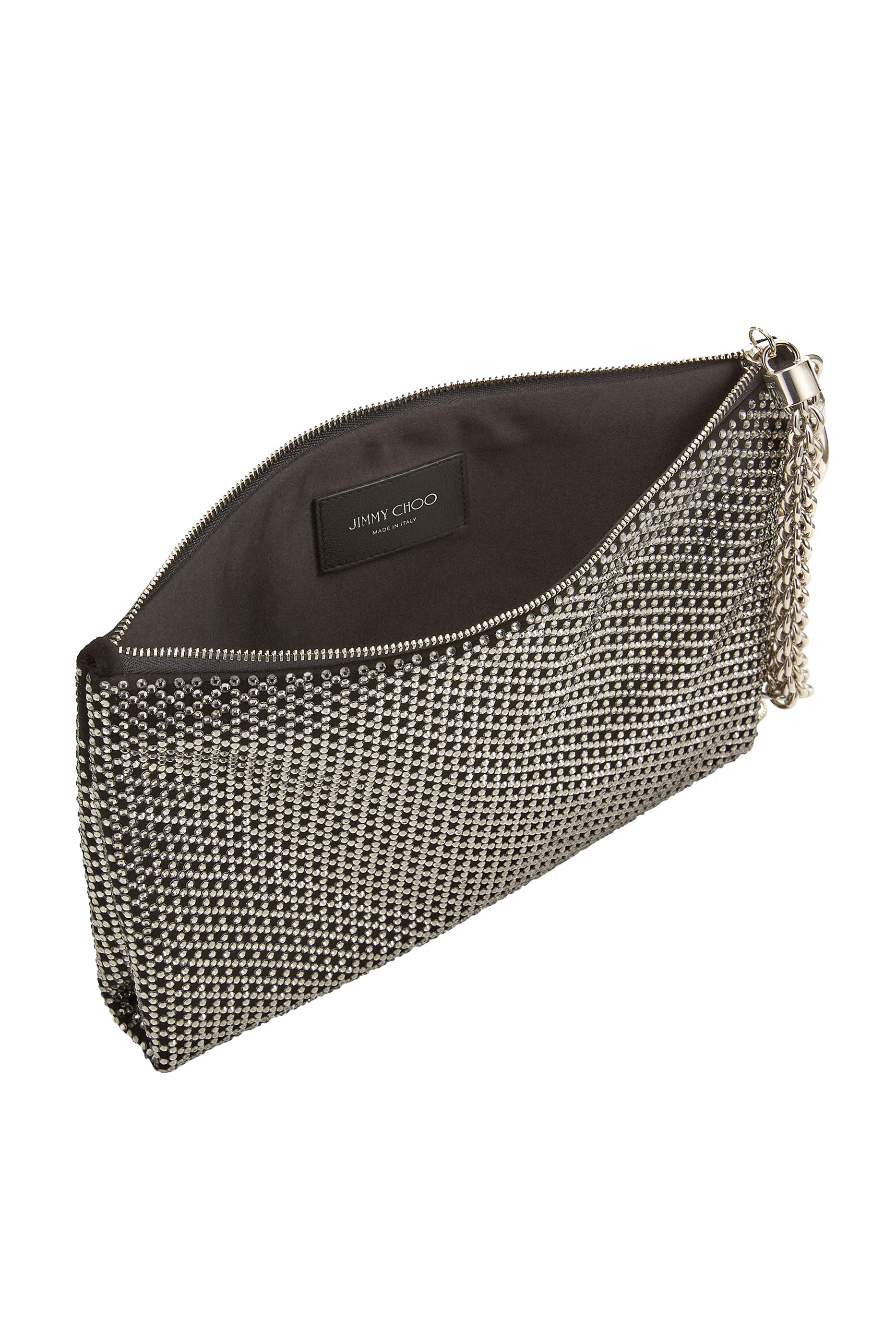 Callie Diamond Motif Suede Clutch Bag