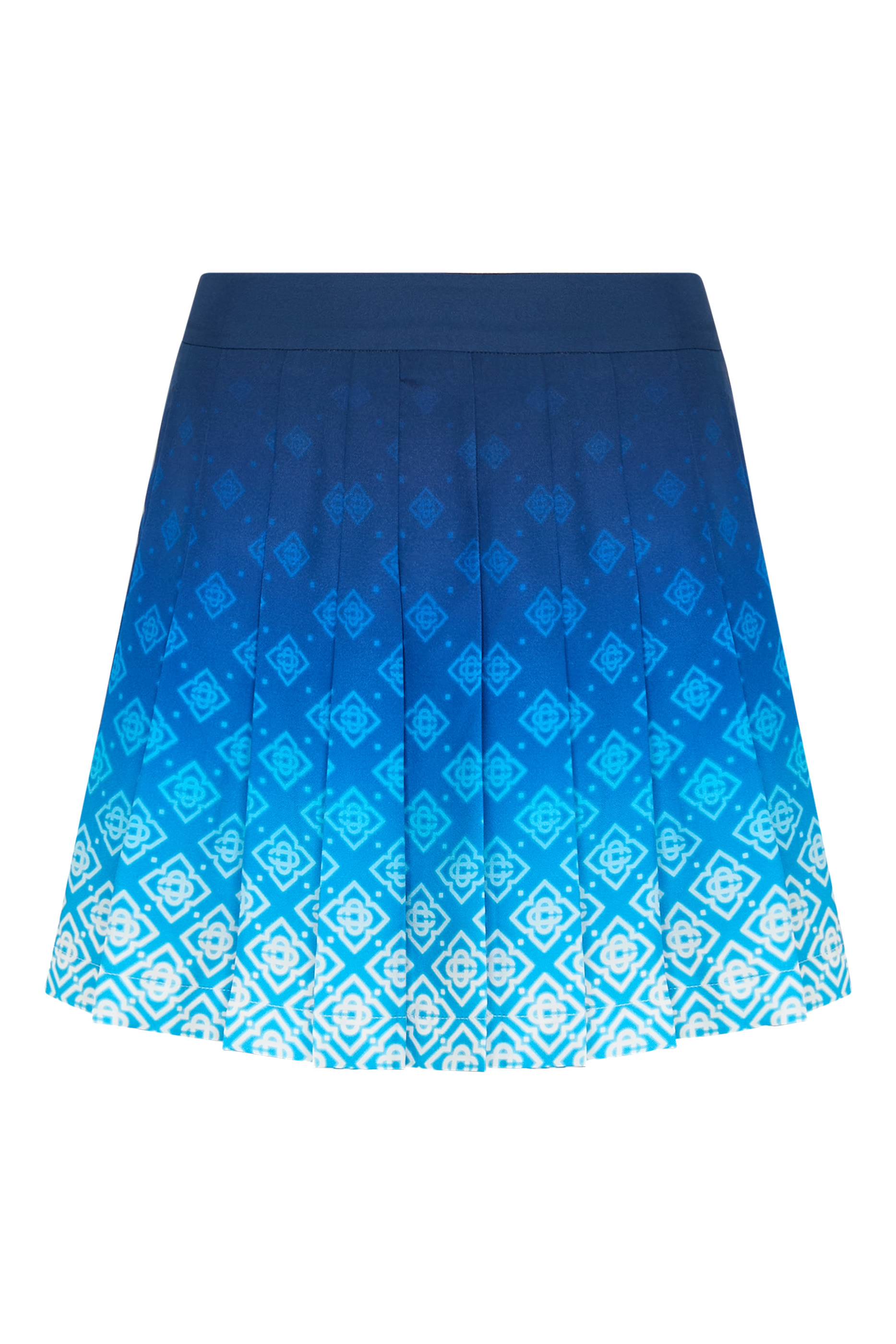 Monogram Pleated Mini Skirt