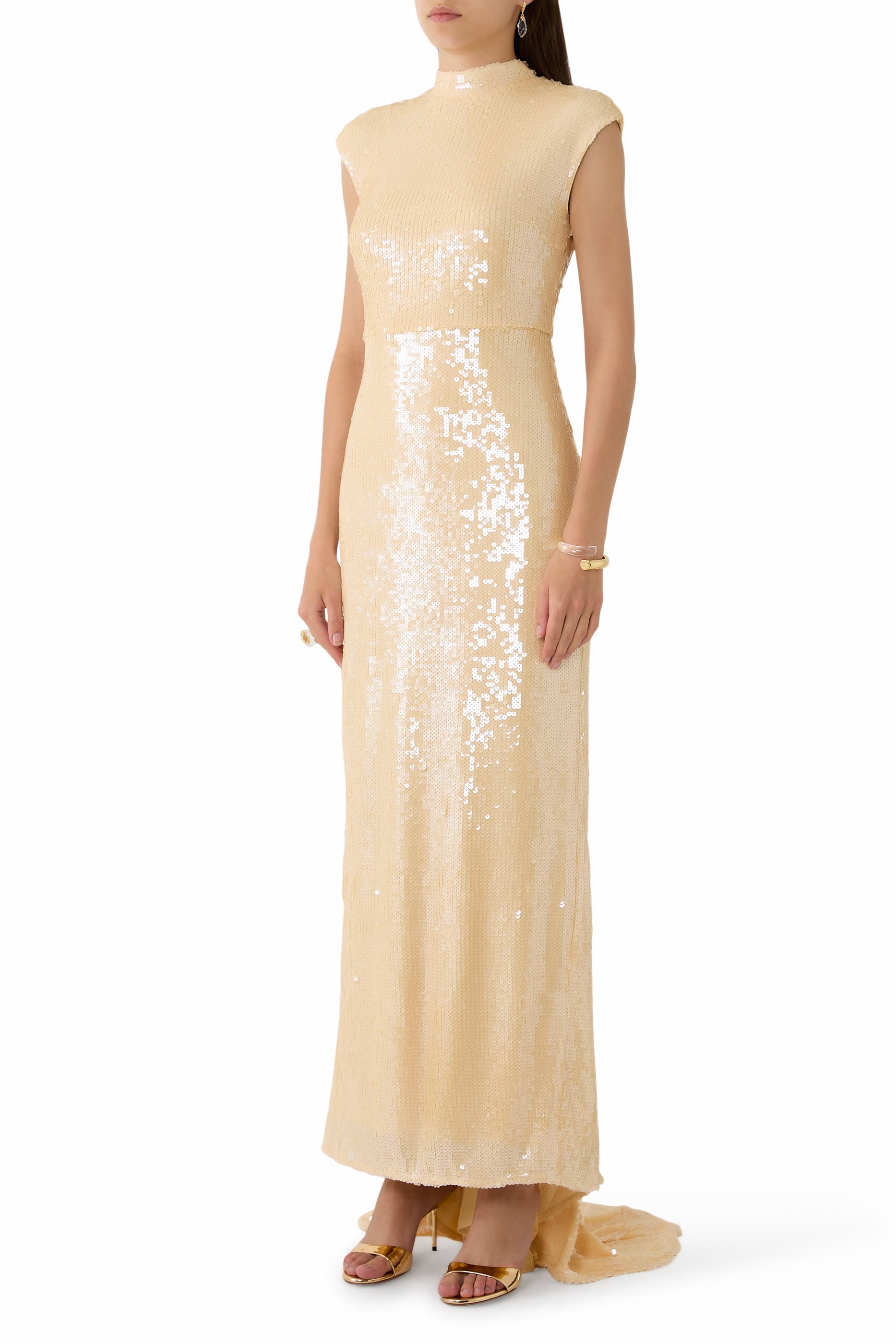 Sequins Cap Sleeve Dress 