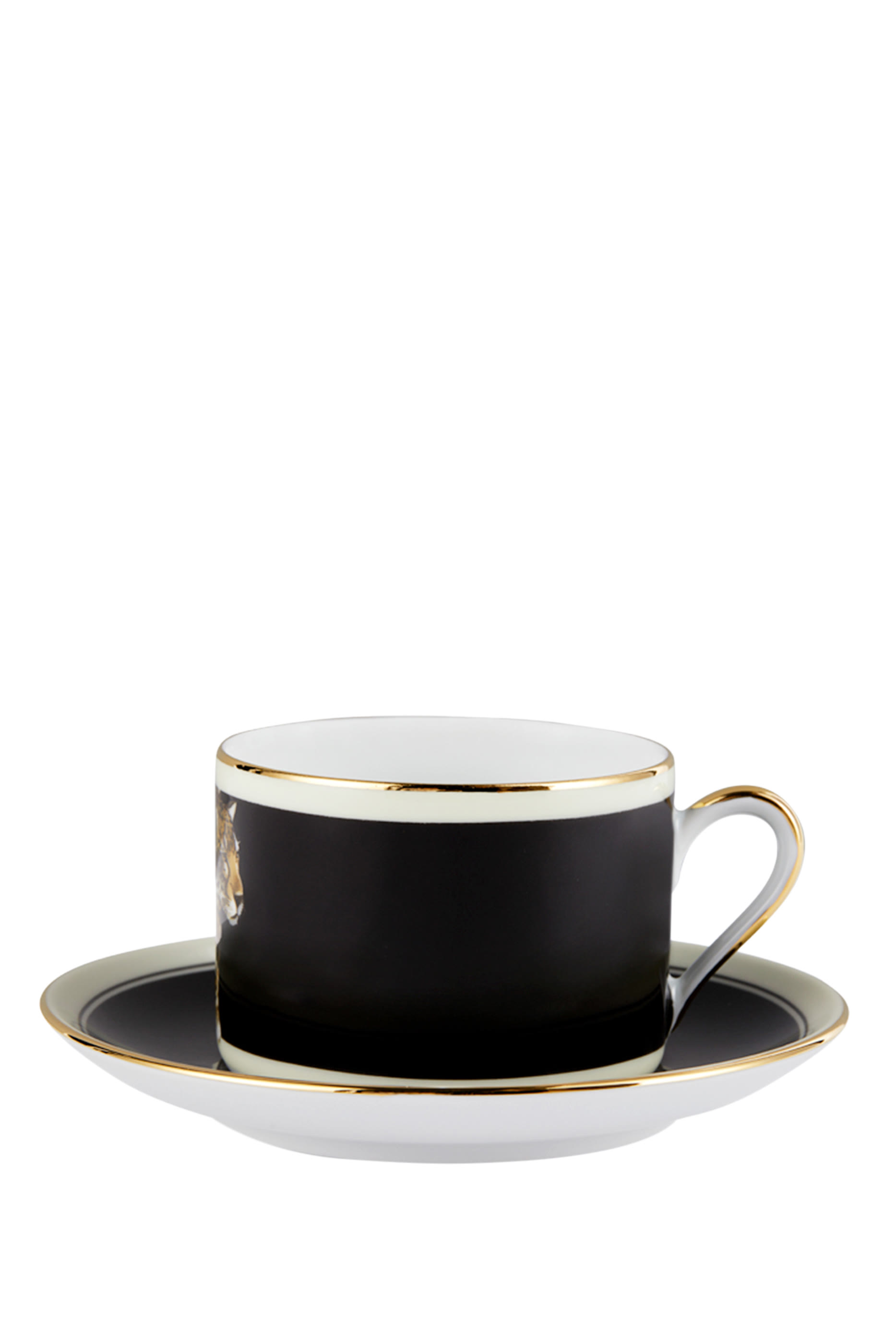 Leopardo Frontale Tea Cup & Saucer Set