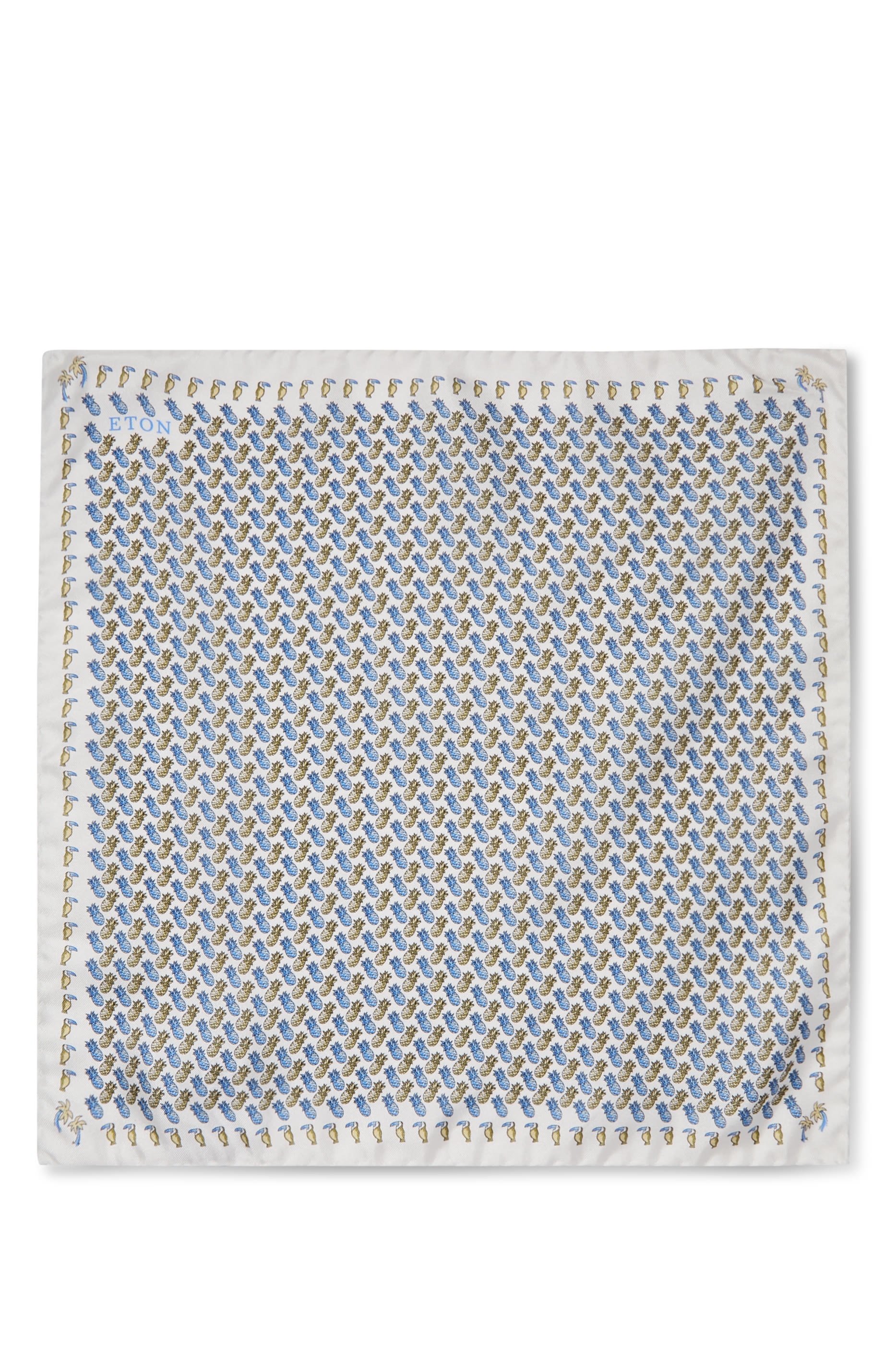 Ananas Silk Twill Pocket Square