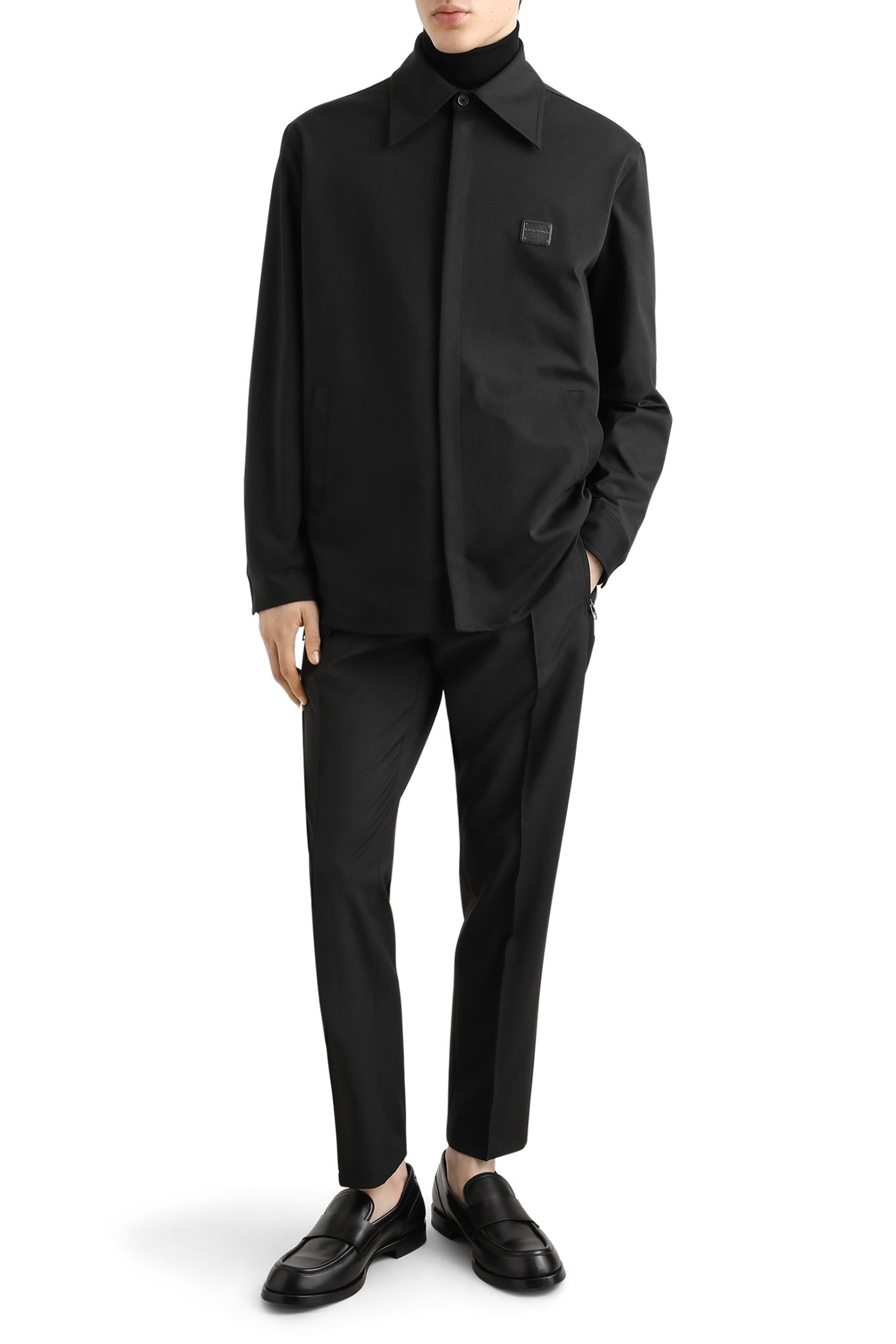  Logo Tag Technical Fabric Shirt