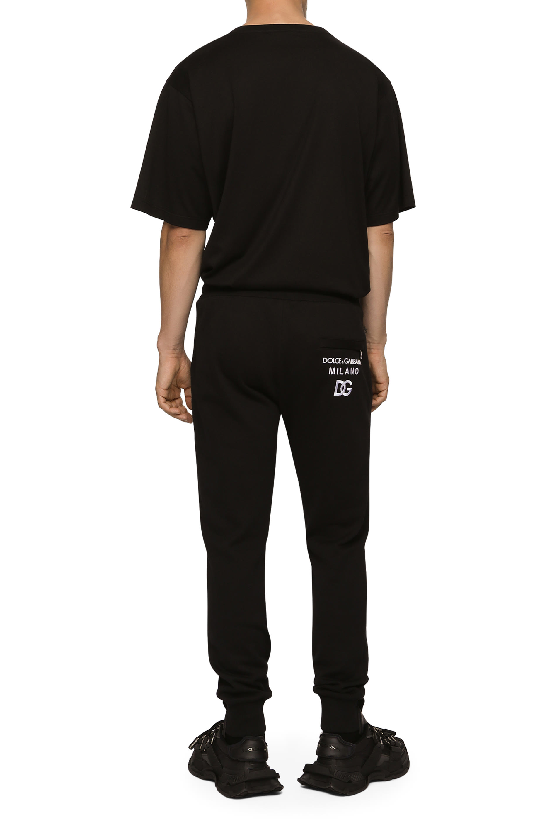 Cotton T-Shirt with DG Embroidery