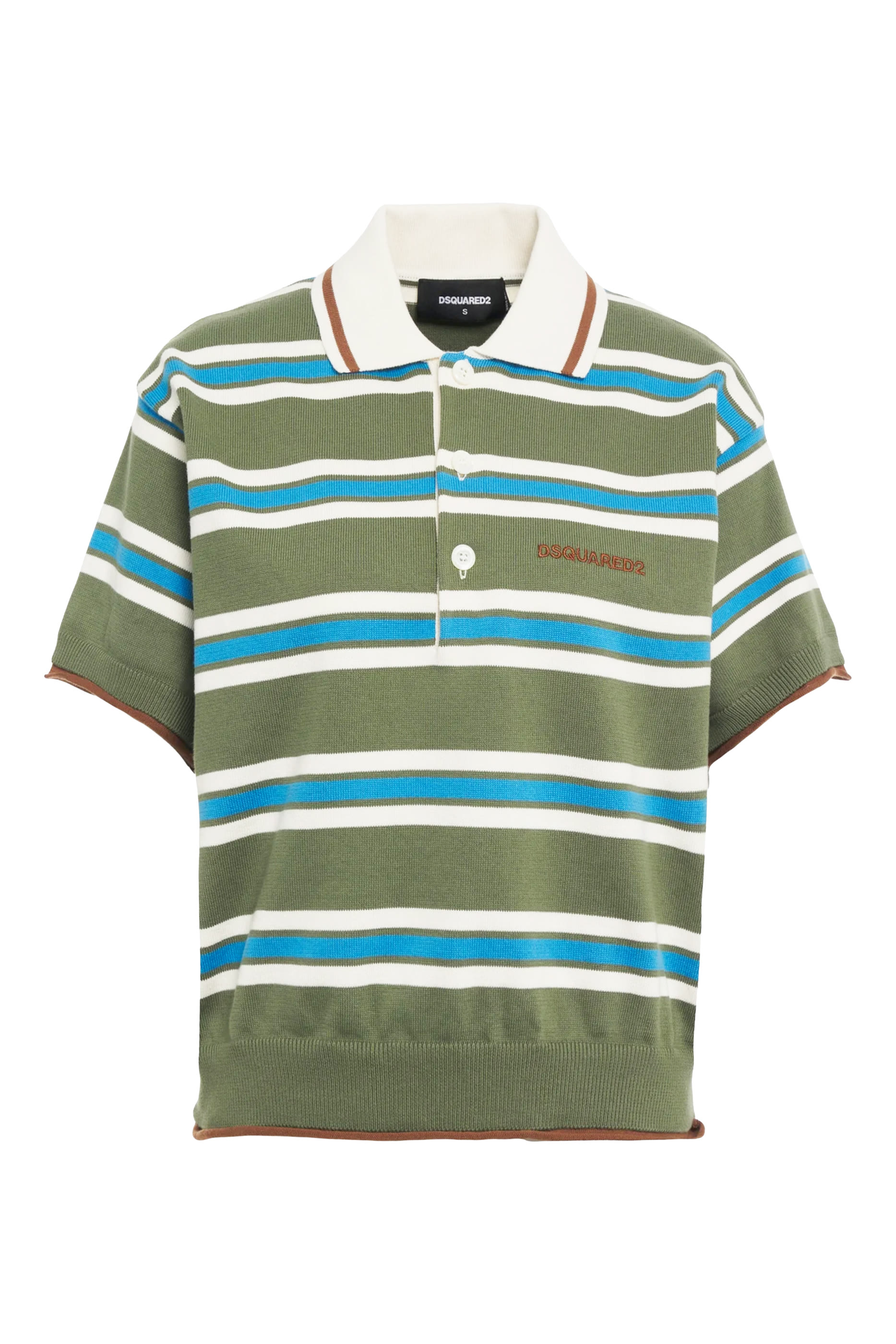 Striped Knit Polo