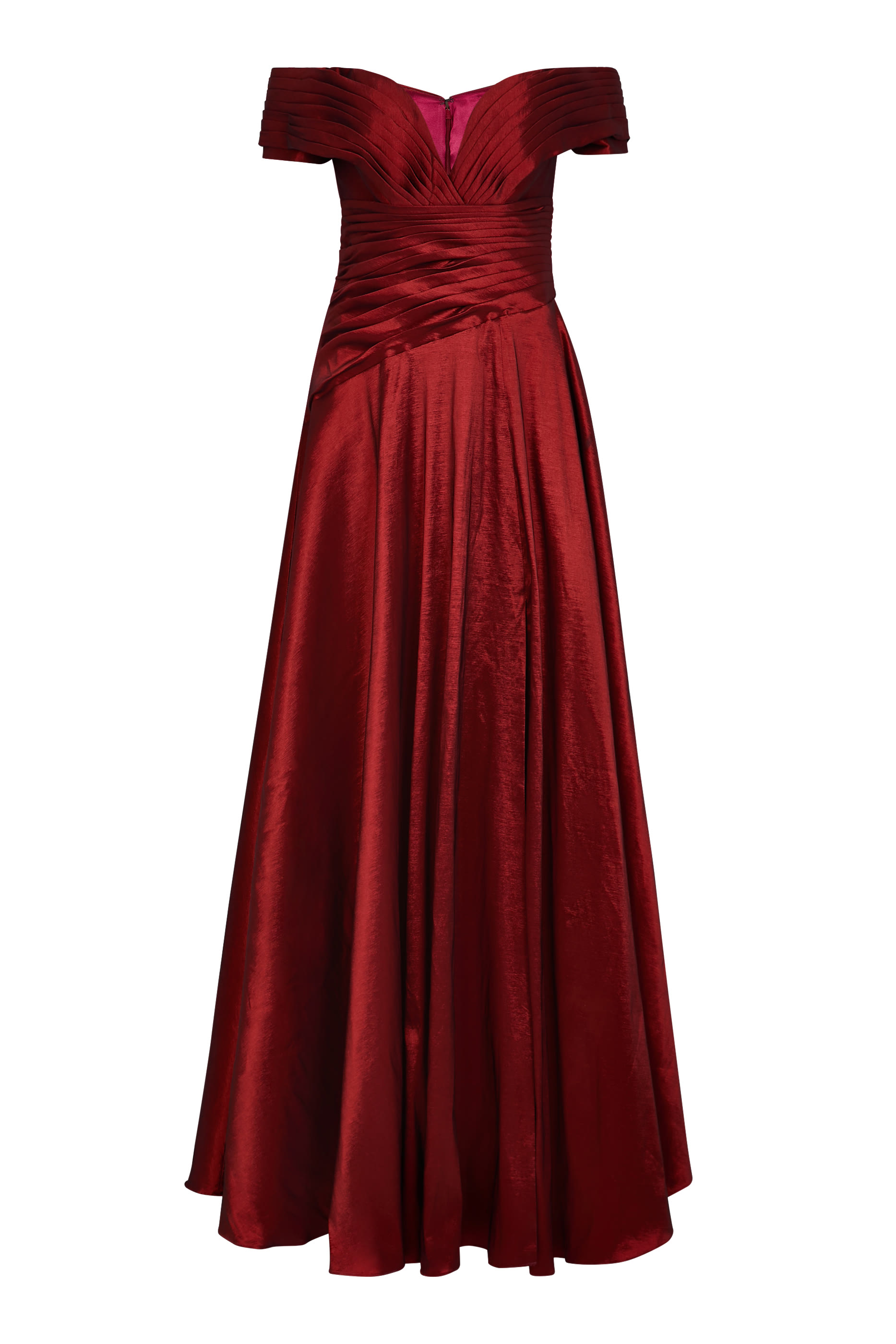 Off Shoulder A Line Gown