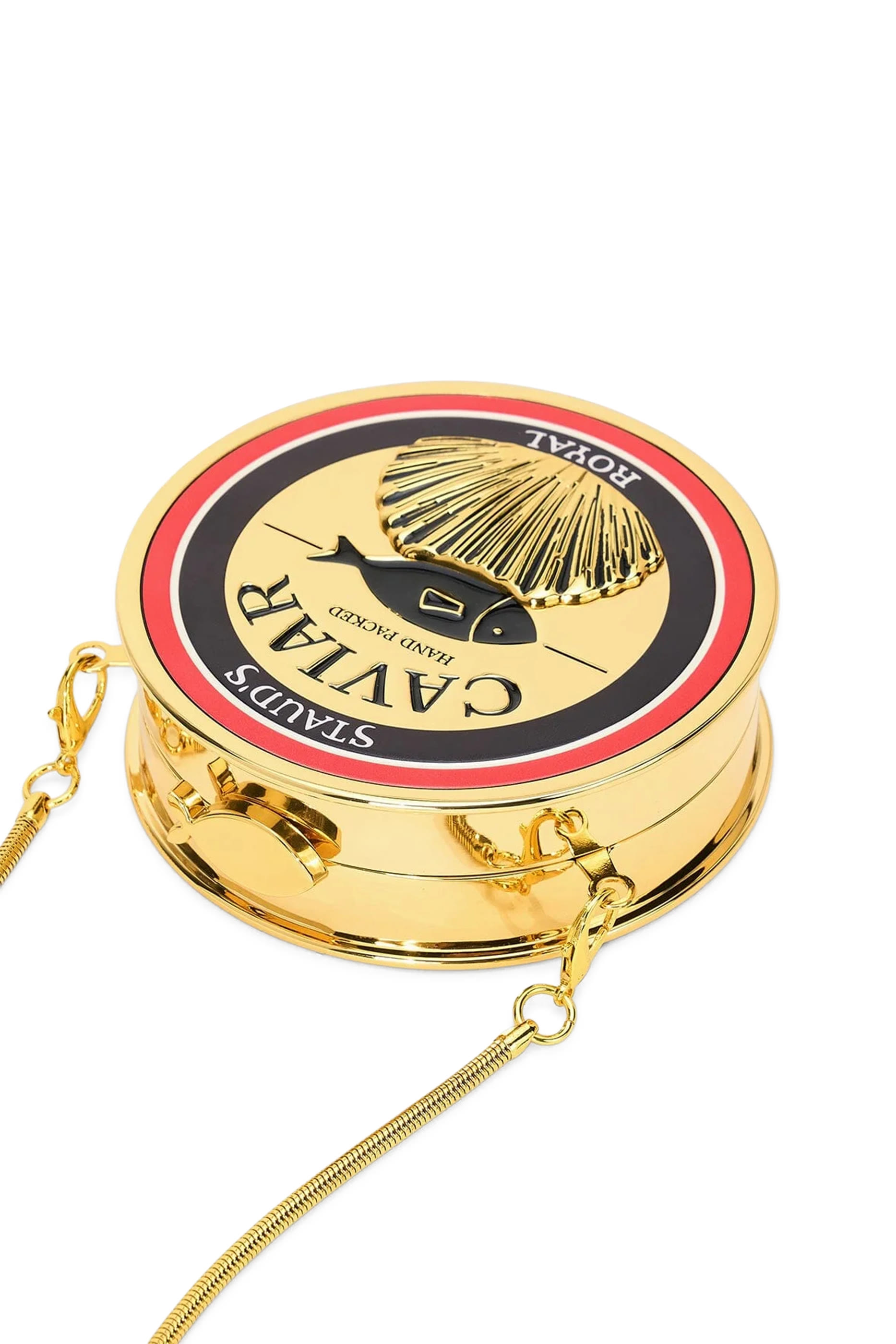 Caviar Metal Tin Clutch 