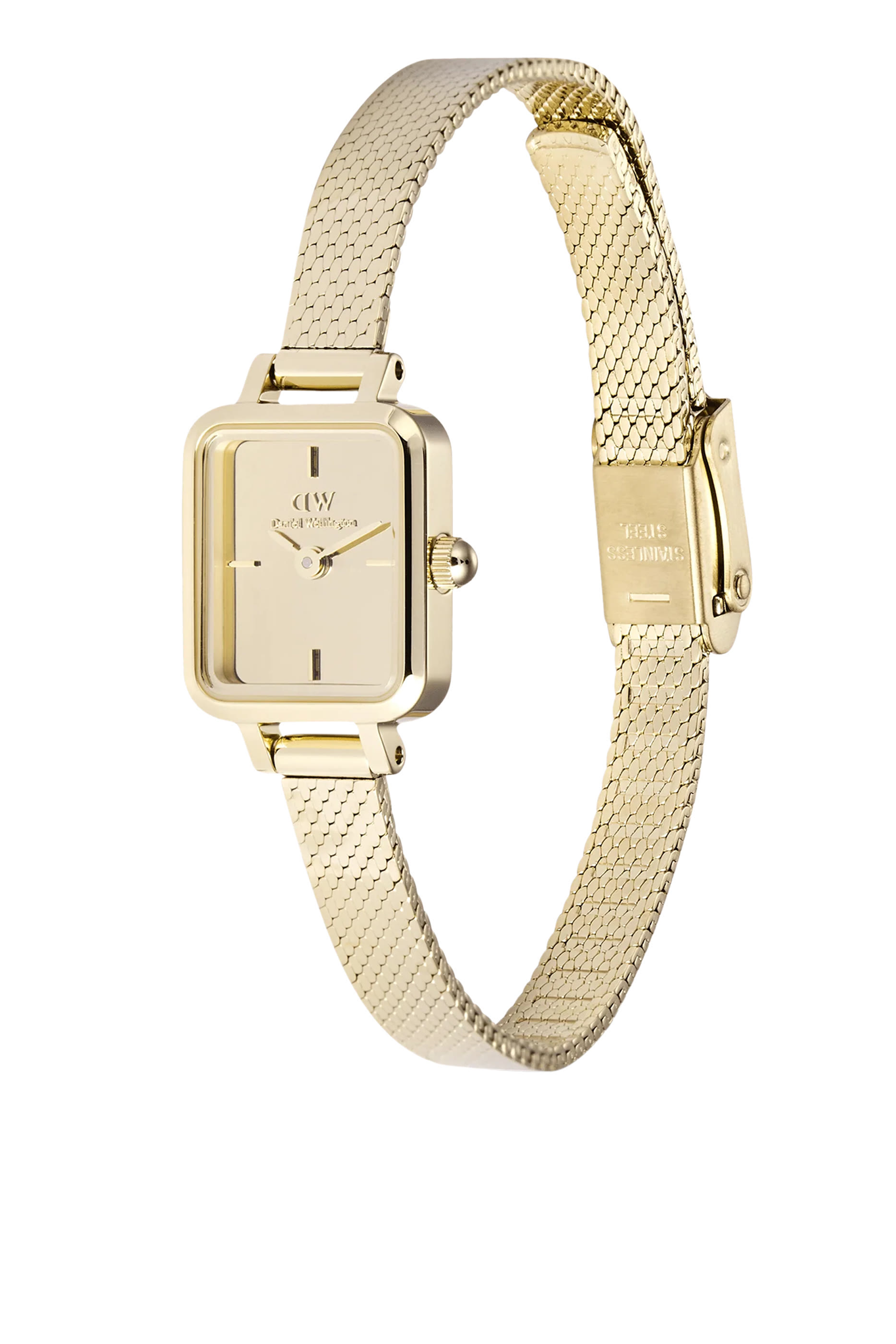 Quadro Mini Reflection Watch, Stainless Steel