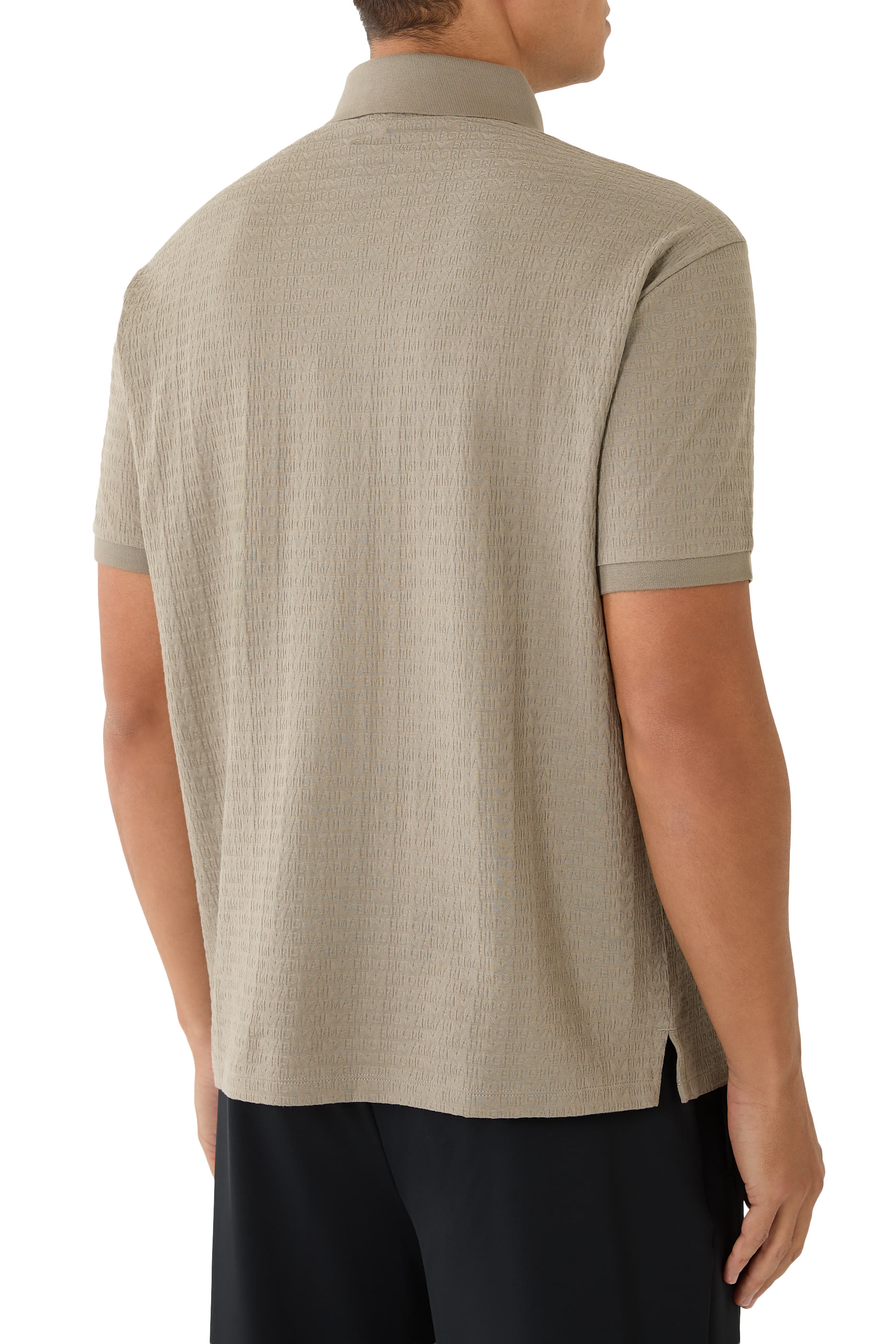 Micro EA Text Logo Polo Shirt