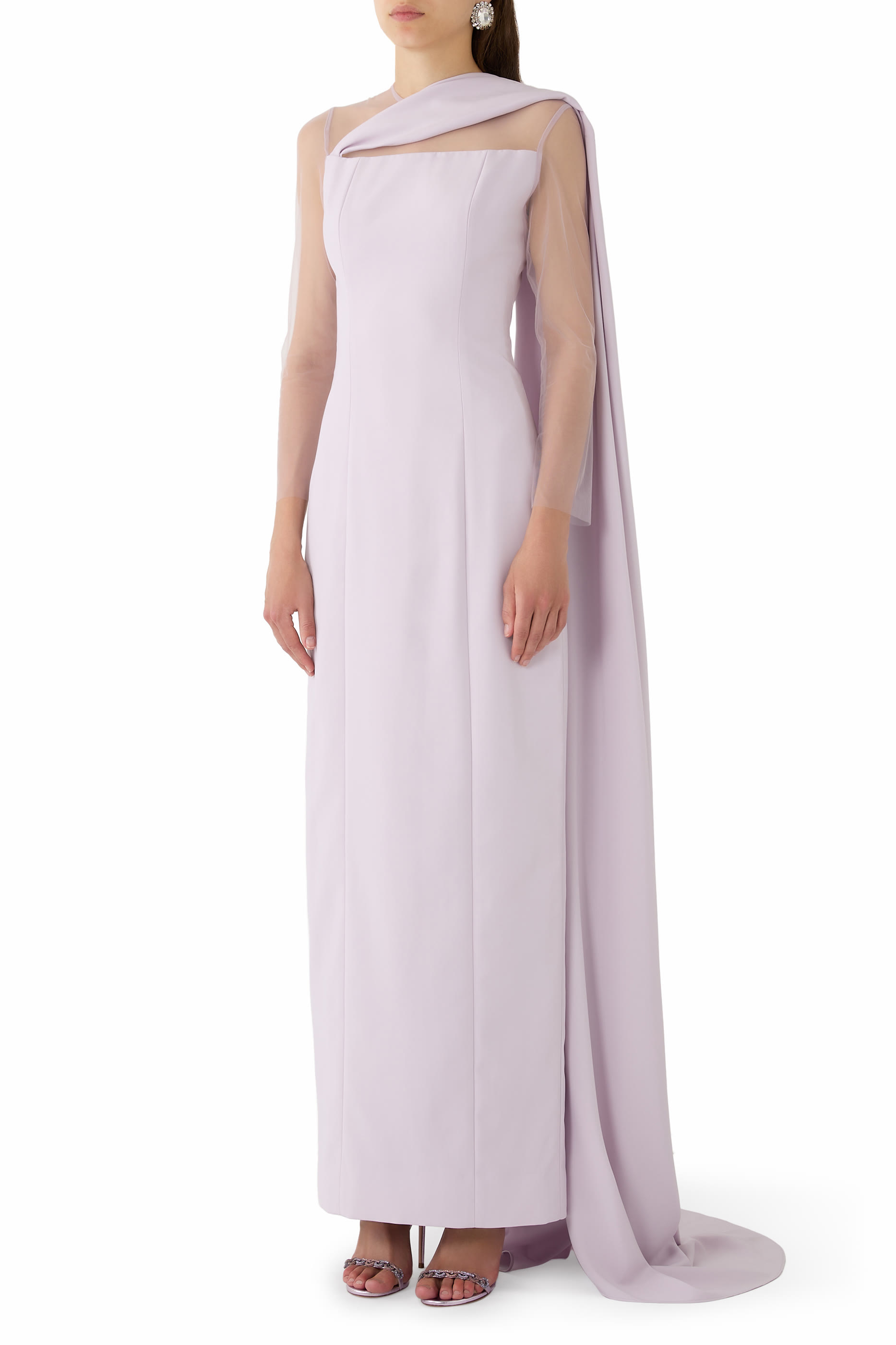 Illusion Column Gown