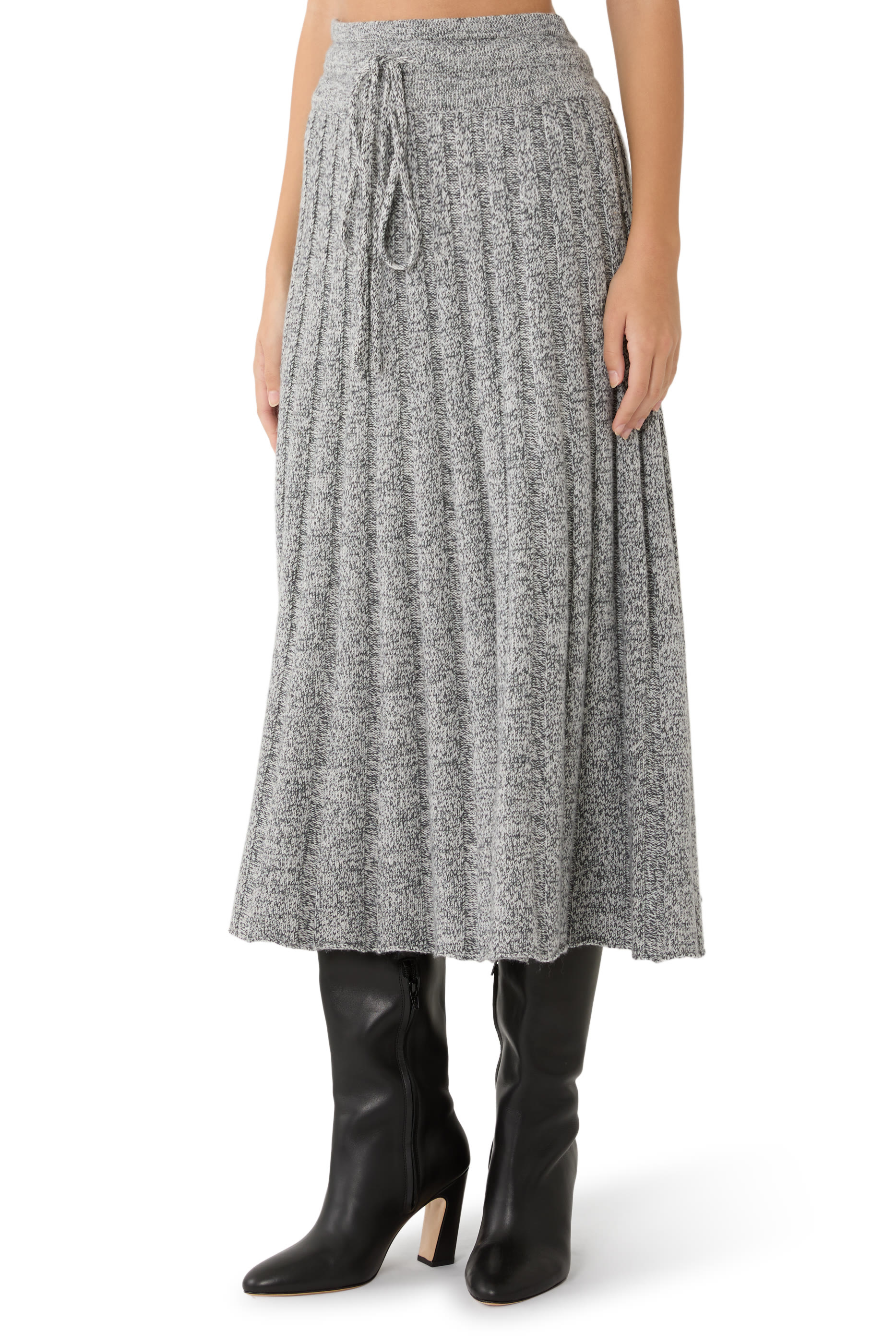 The Pleated Midi Skirt