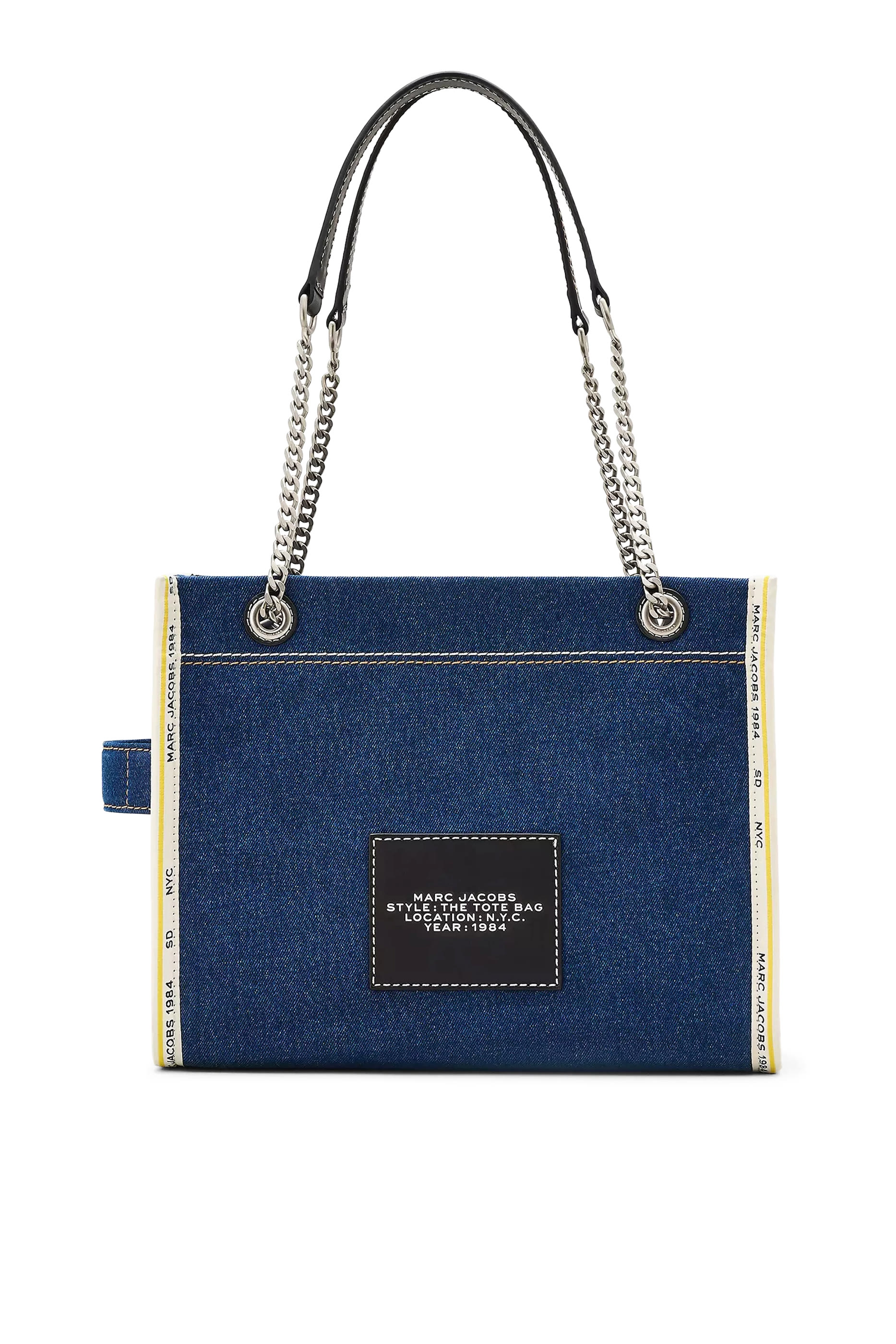 The Denim Chain Medium Tote Bag