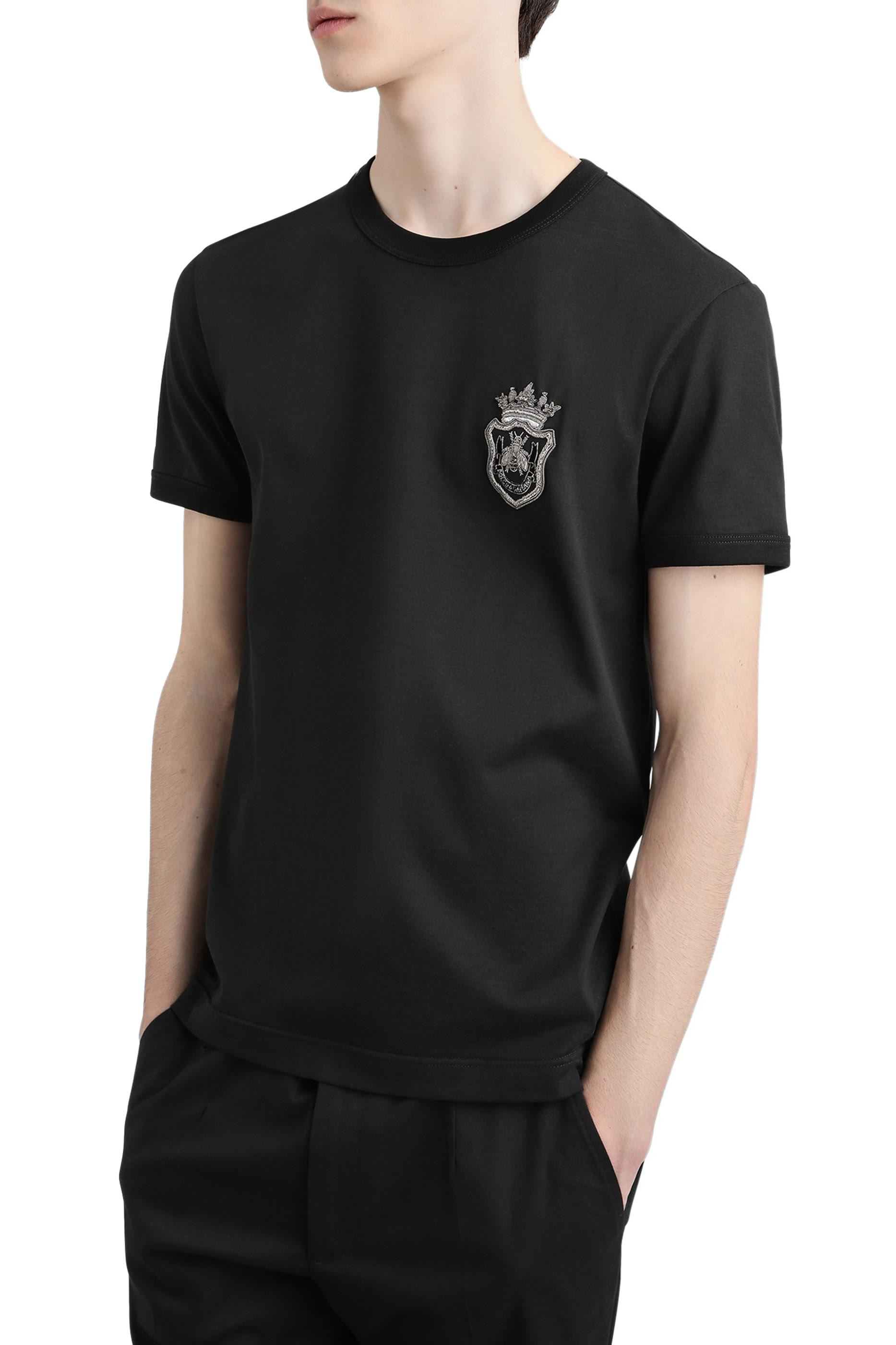 Heraldic Patch Cotton T-Shirt