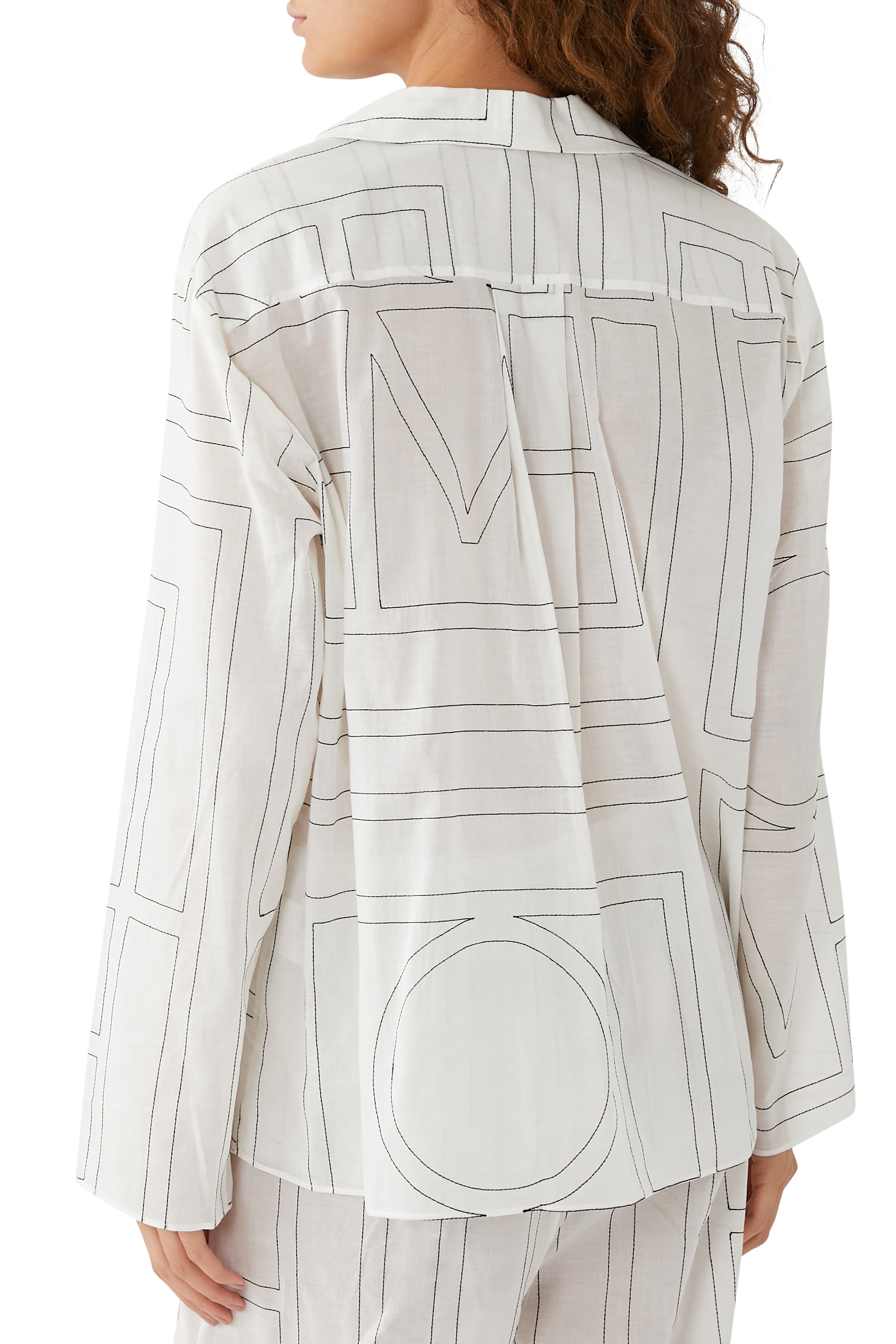 Monogram Cotton PJ Top