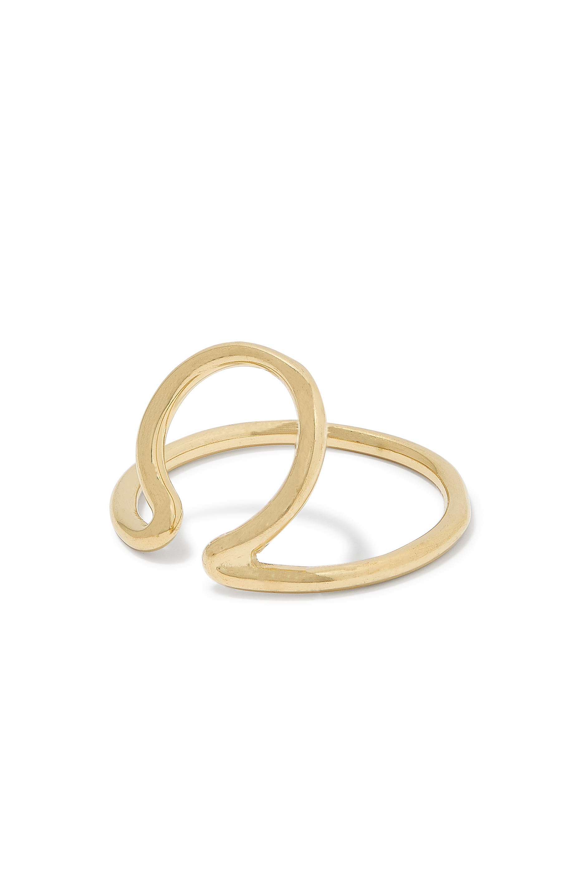 Lou Single Ear Cuff, Gold-Plated Stainless Steel