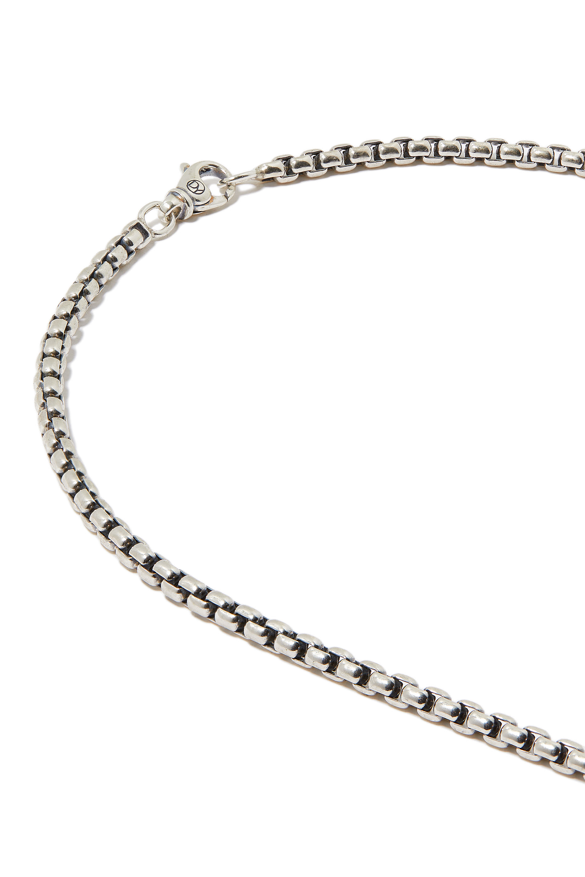 Box Chain Necklace, Sterling Silver