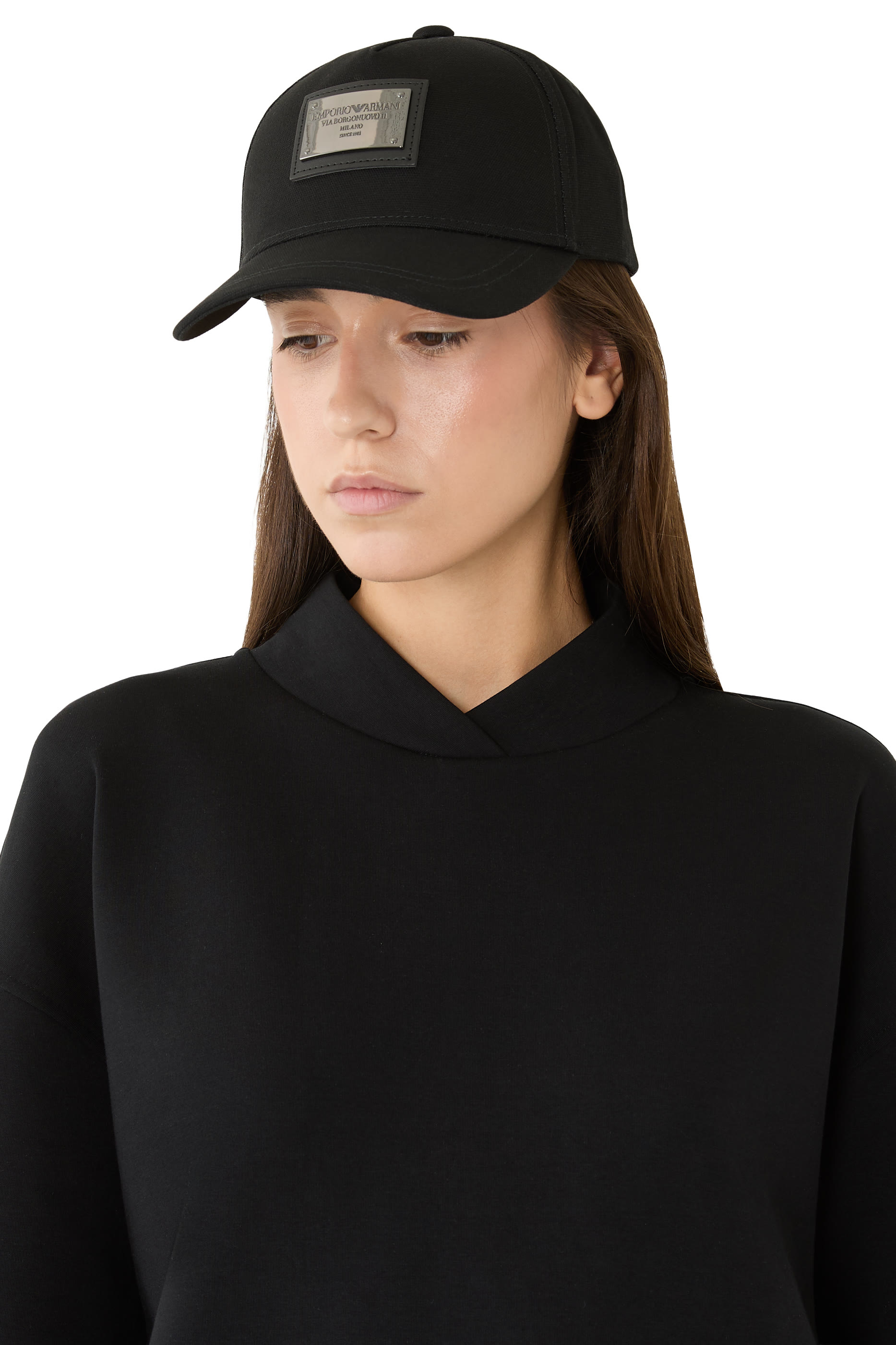 Logo Plaque Cotton Cap