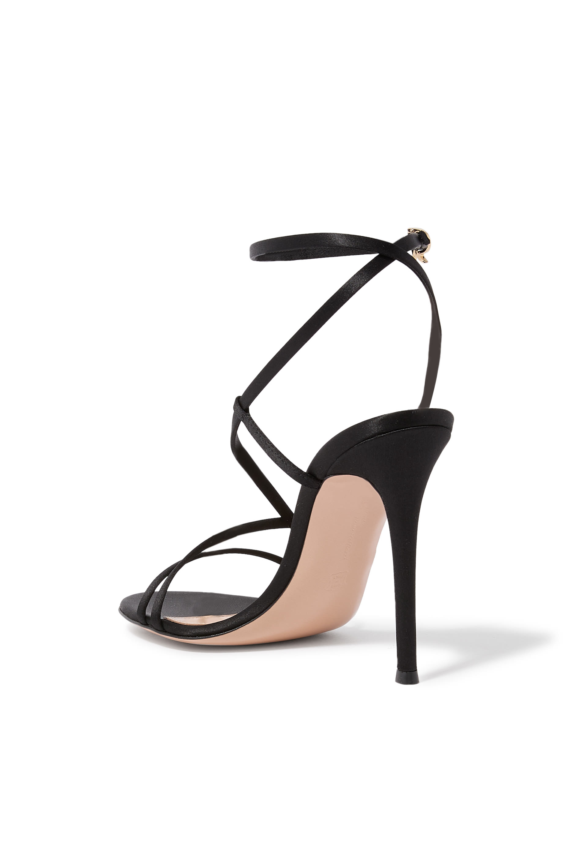 Strappy Satin Sandals 100