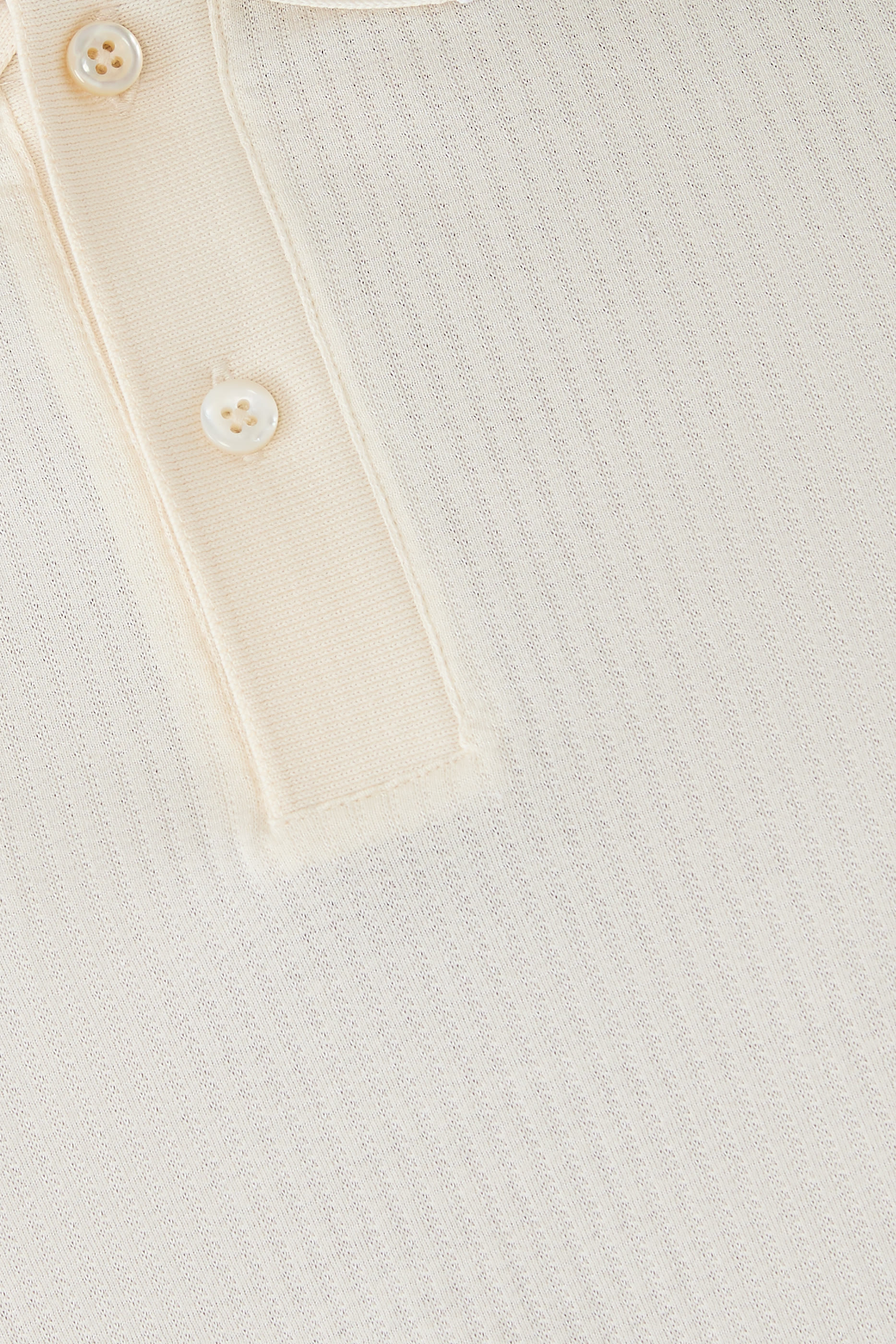 Cotton-Silk Polo Shirt