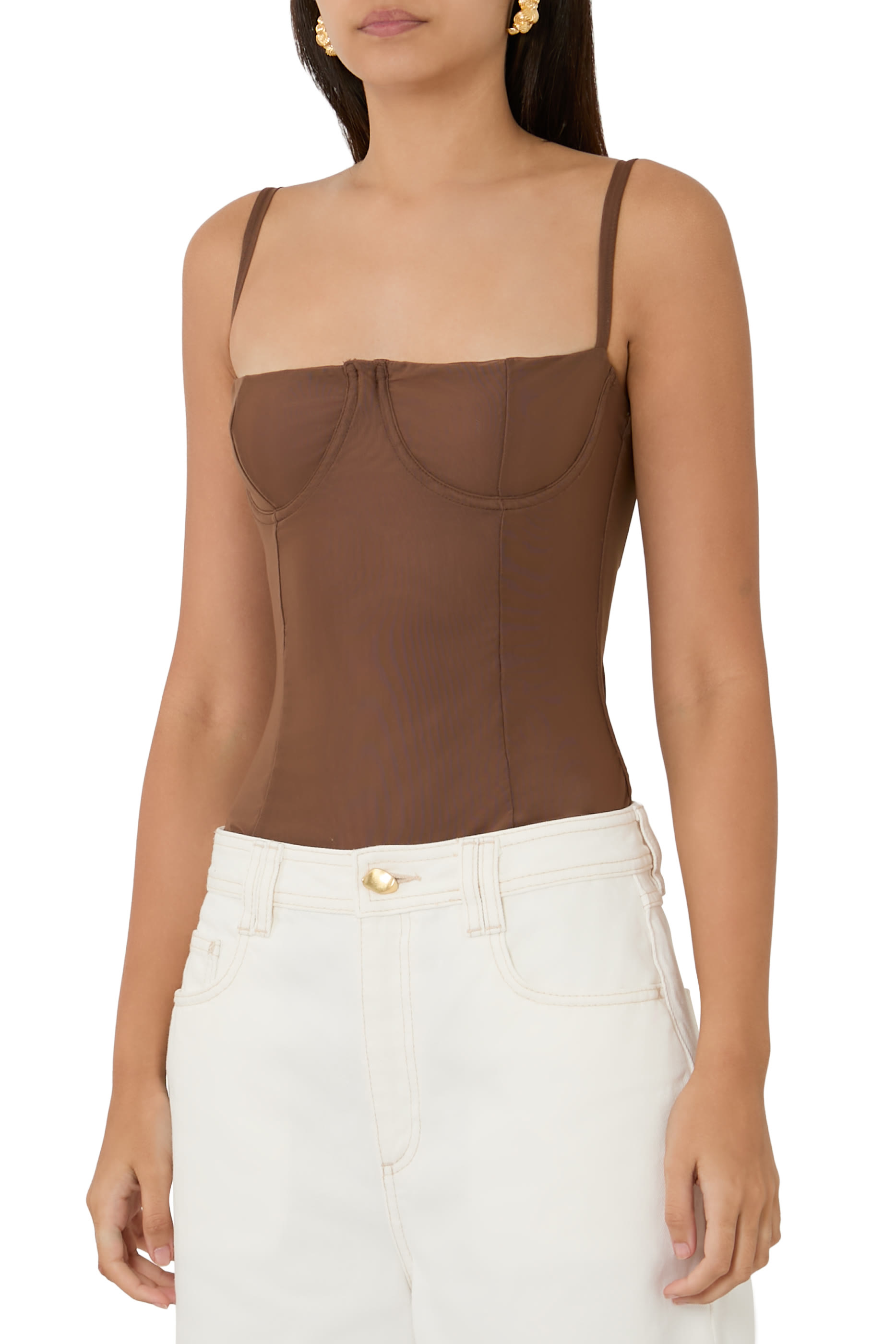 Mesh Bustier Bodysuit