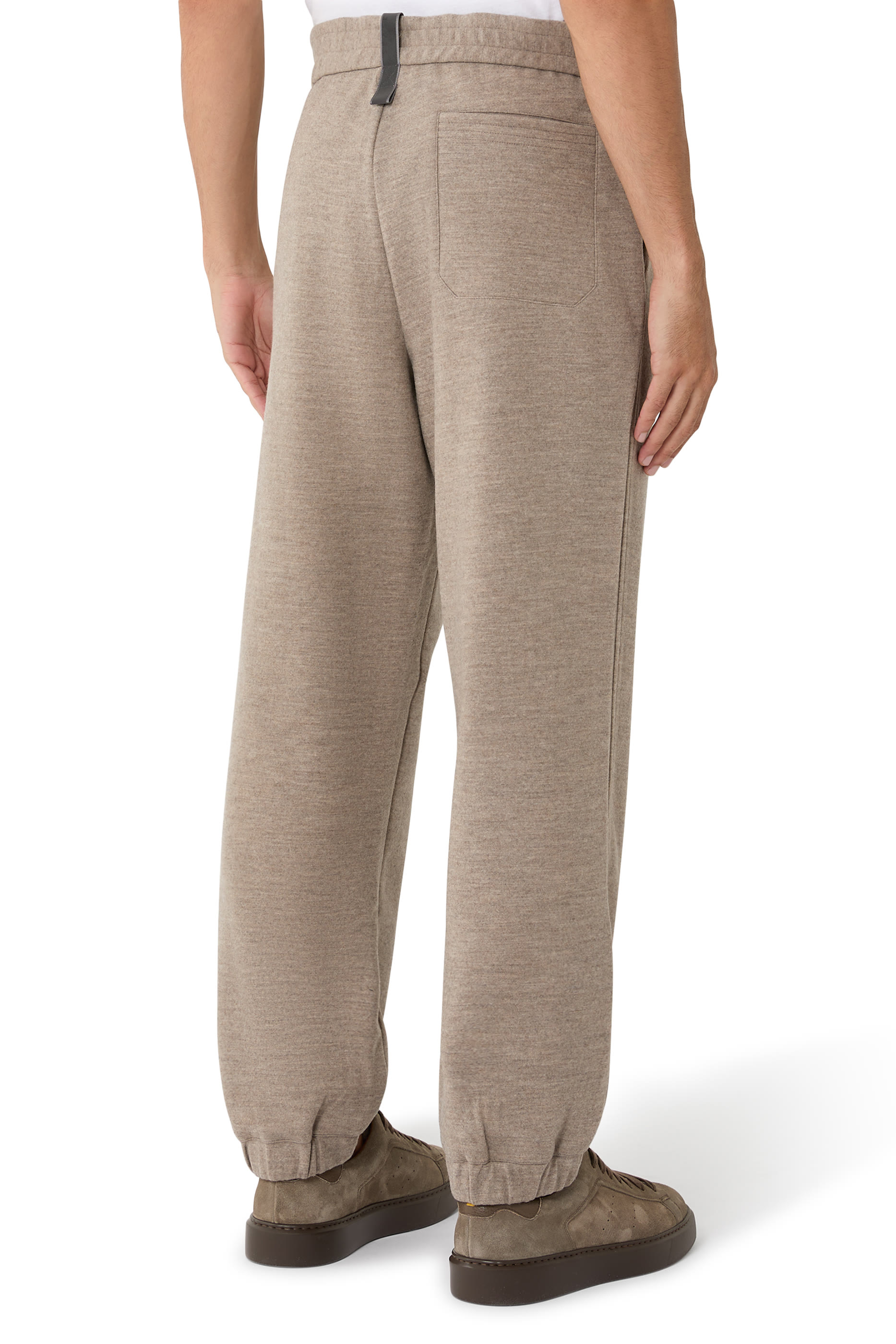 Virgin Wool Jersey Joggers