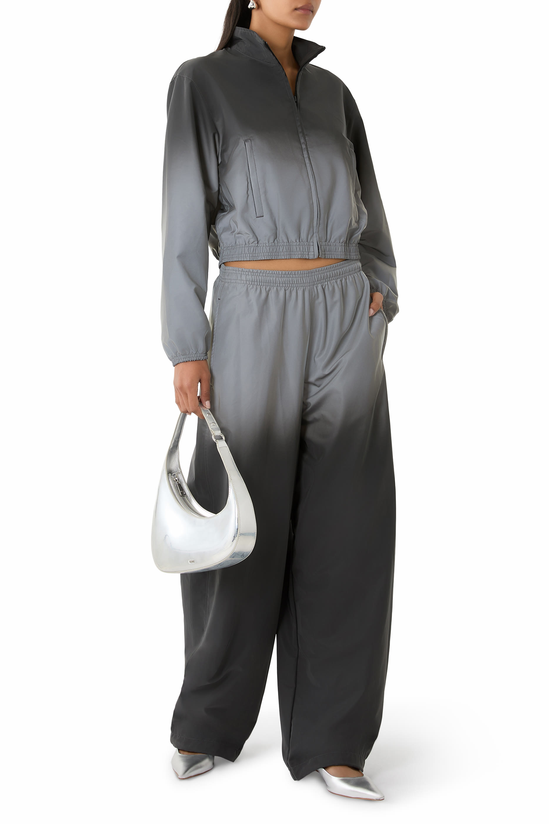  Reflective Mid-Rise Track Pants