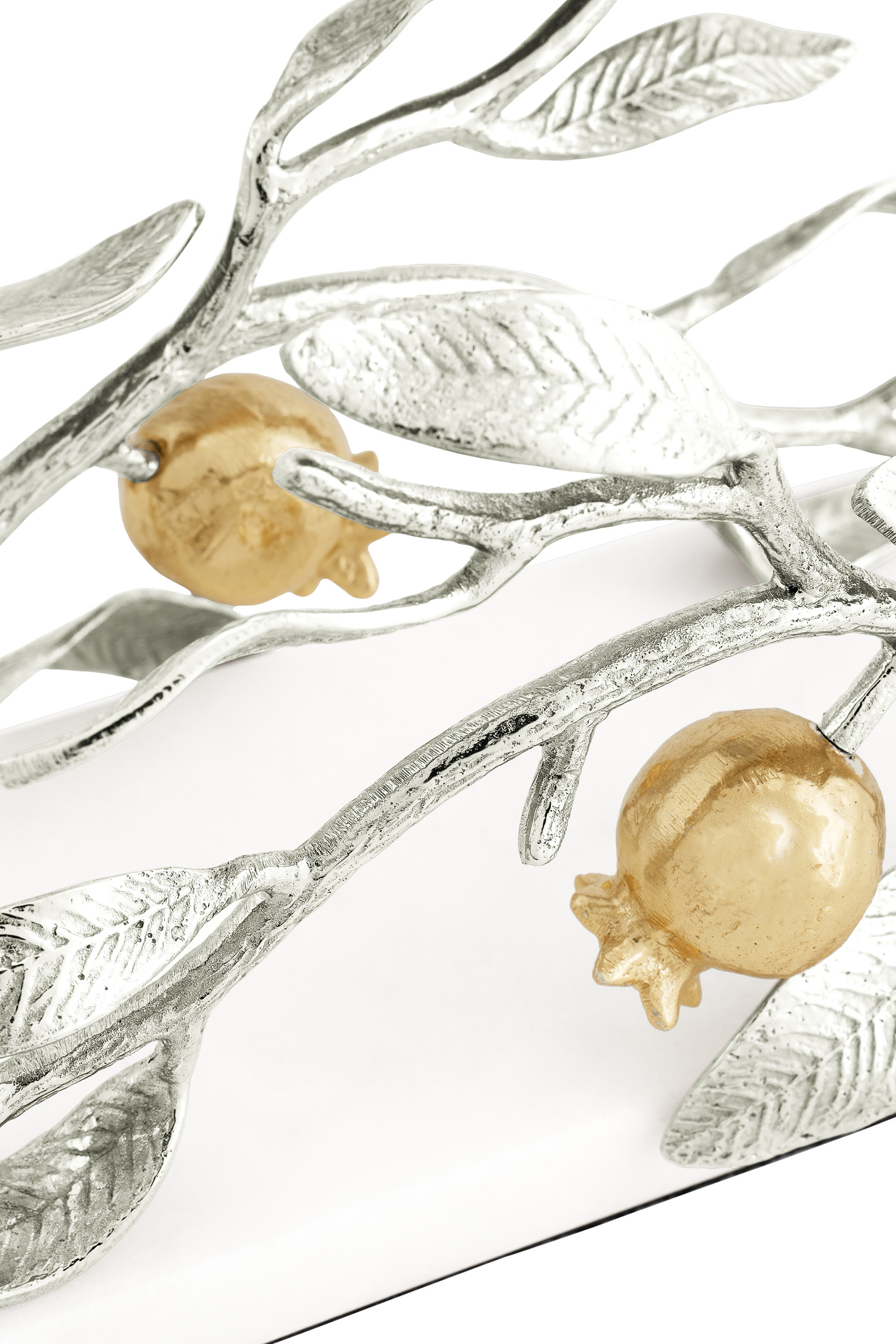 Pomegranate Silver & Gold Vertical Napkin Holder