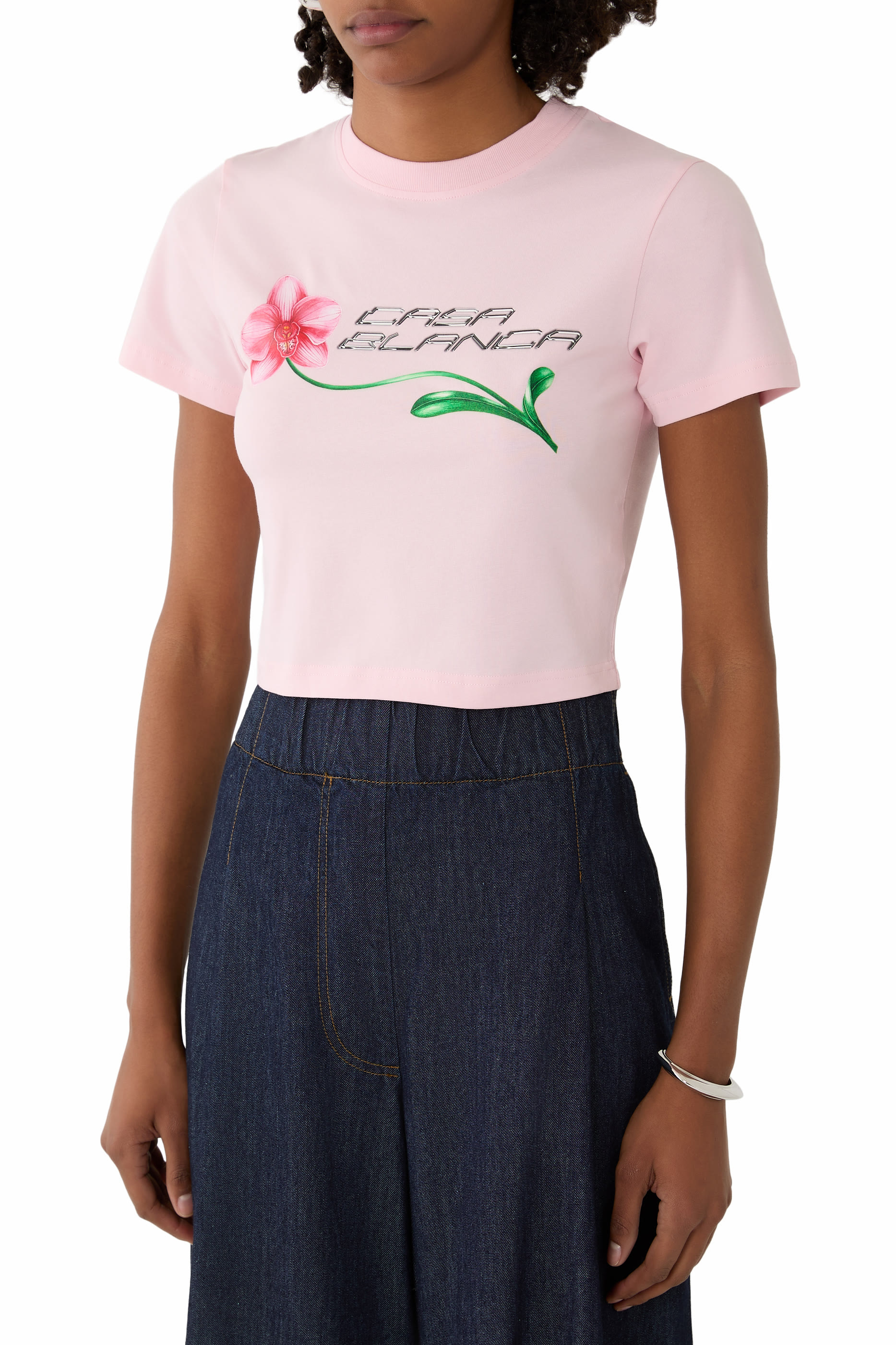 Orchid Logo Crop Baby T-Shirt