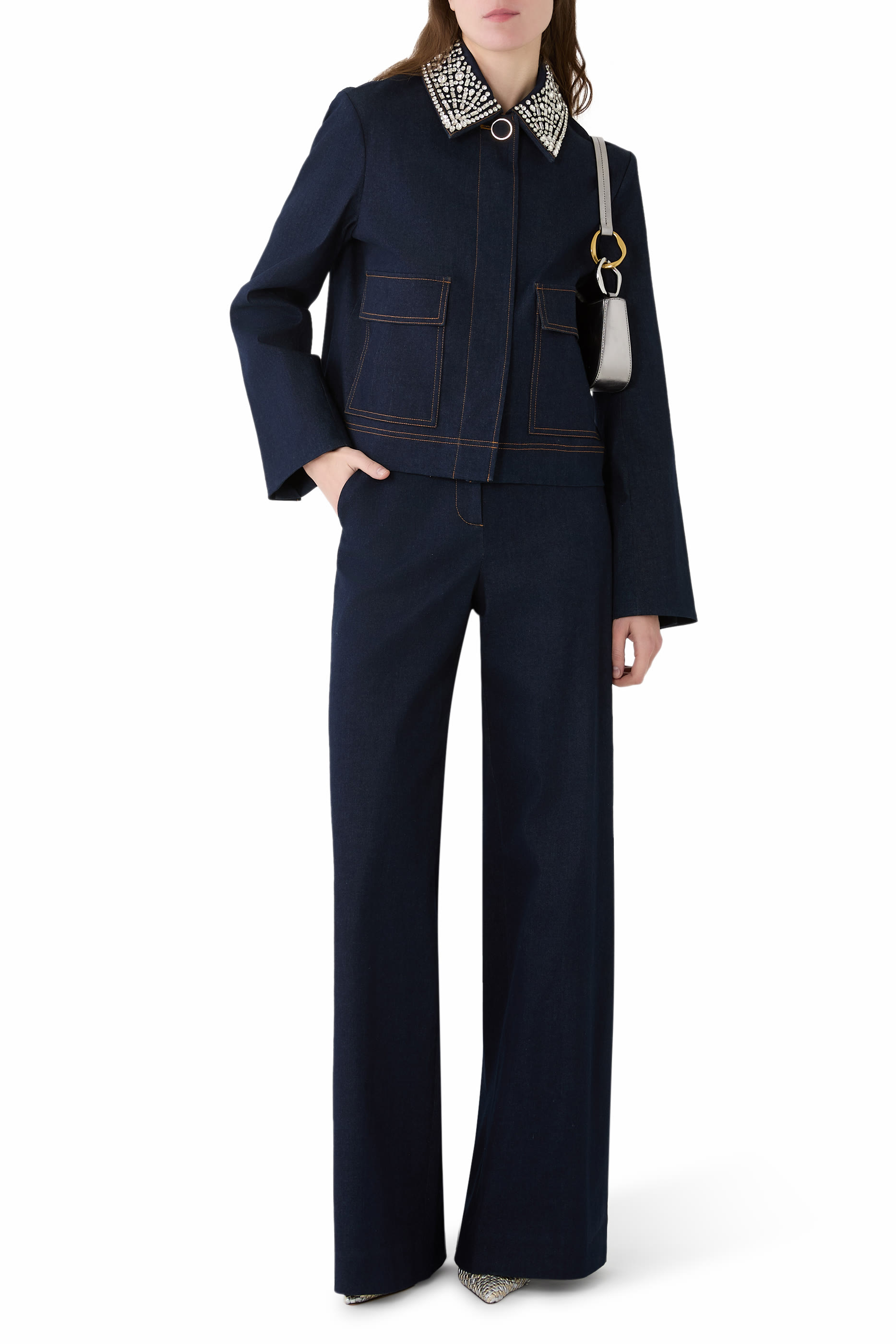 Crue Wide-Leg Denim Pant 