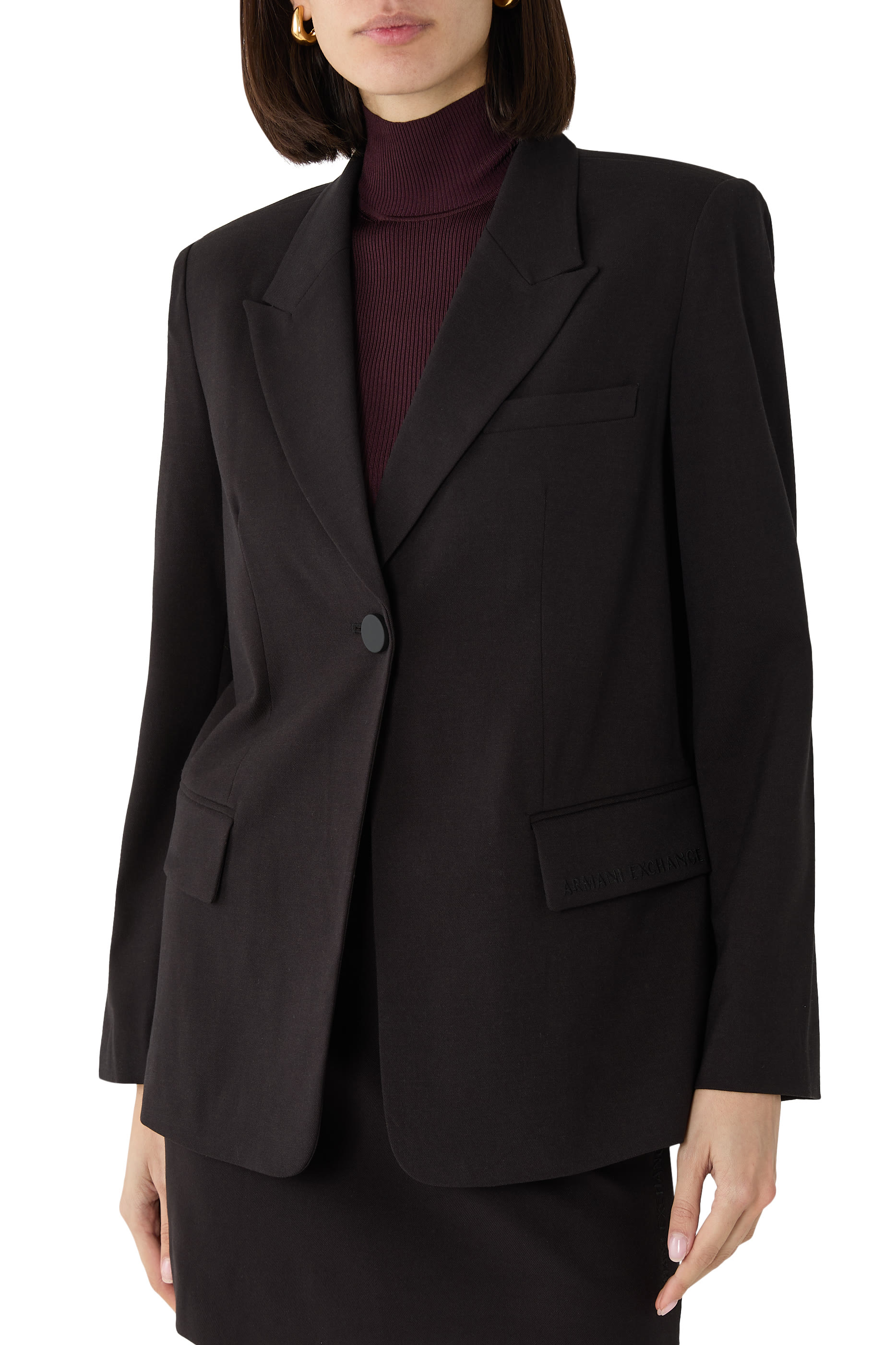 Single-Breasted Jacket With One Button