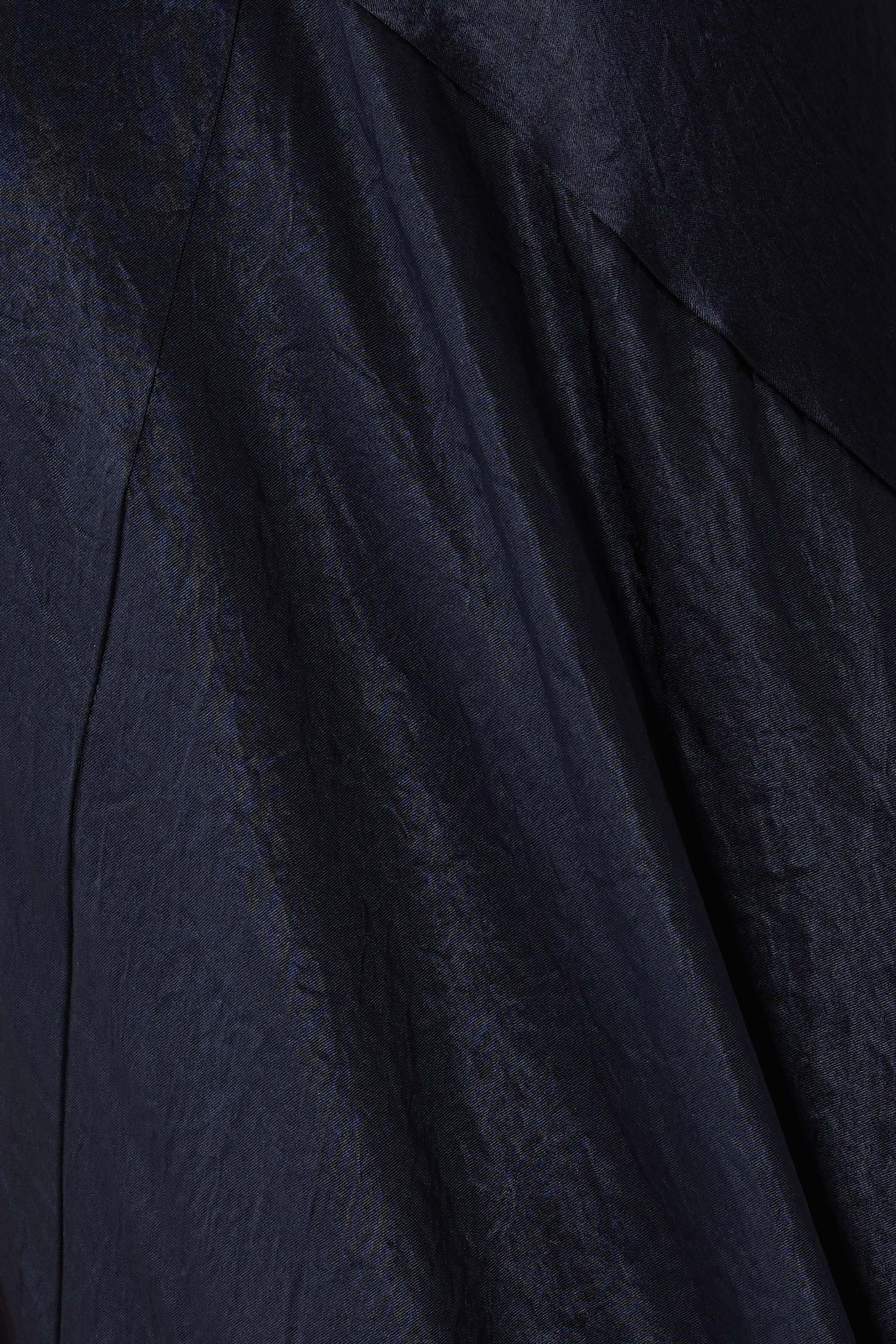 Textured Satin V-Neck Dress