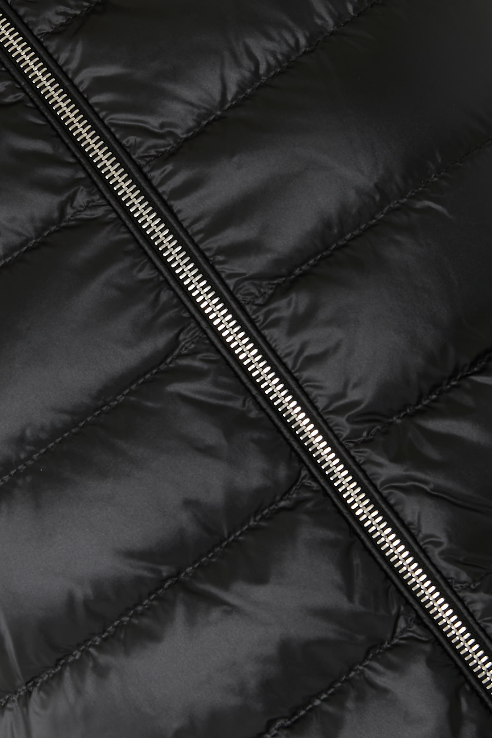 Padded Wool Zip-Up Cardigan