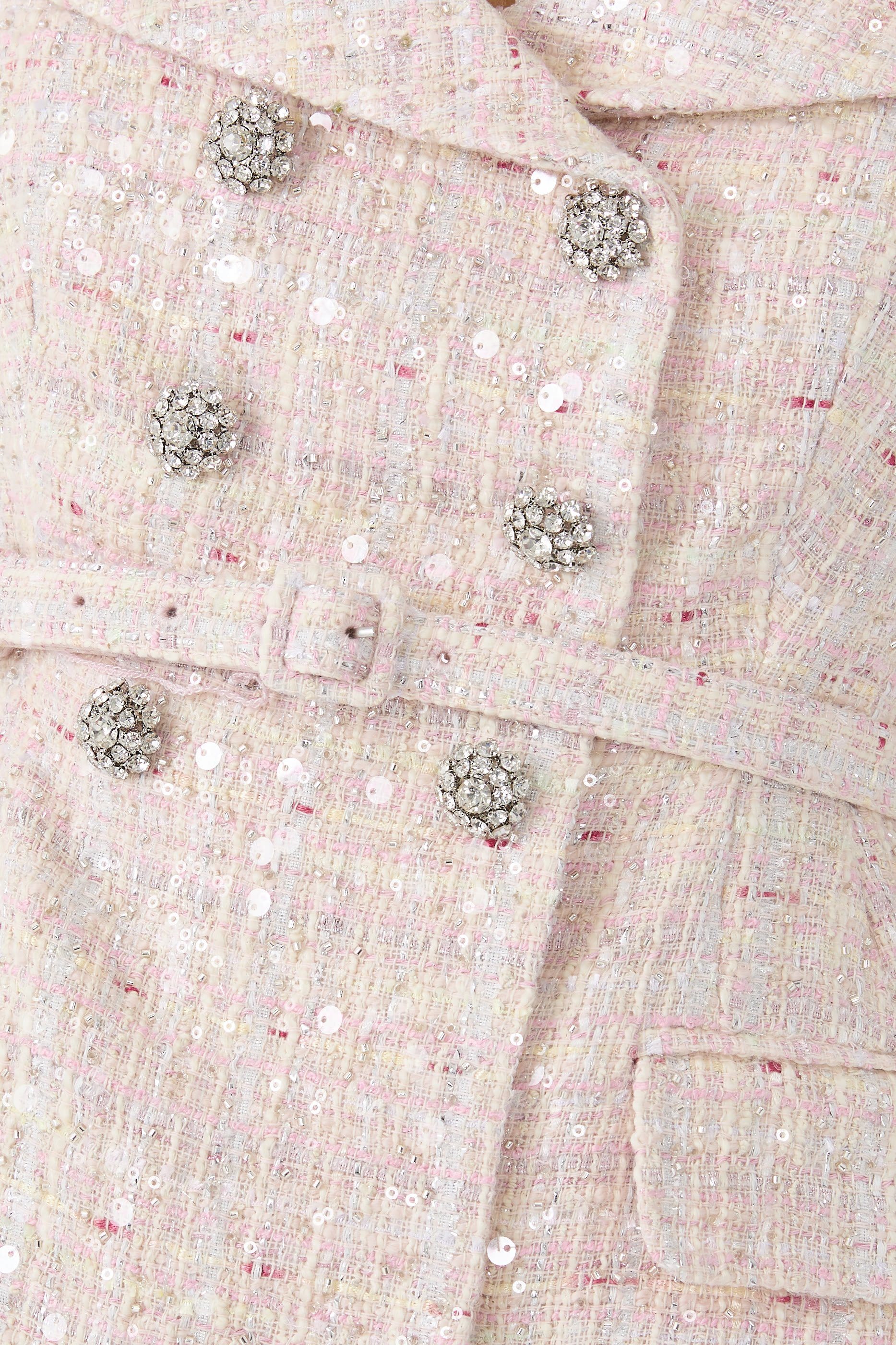 Sequin Boucl&eacute; Maxi Dress