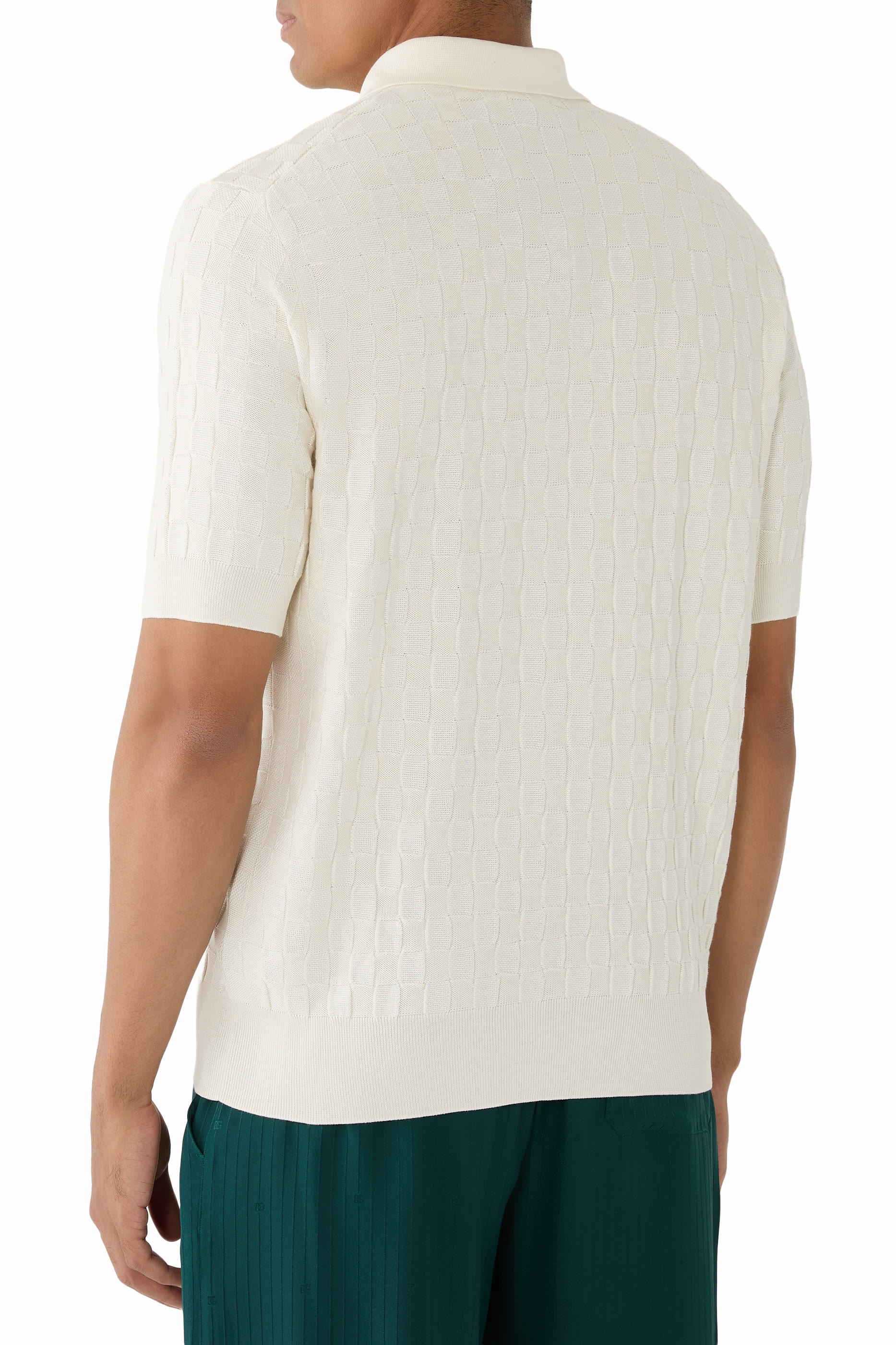 Microdot Silk Polo Shirt