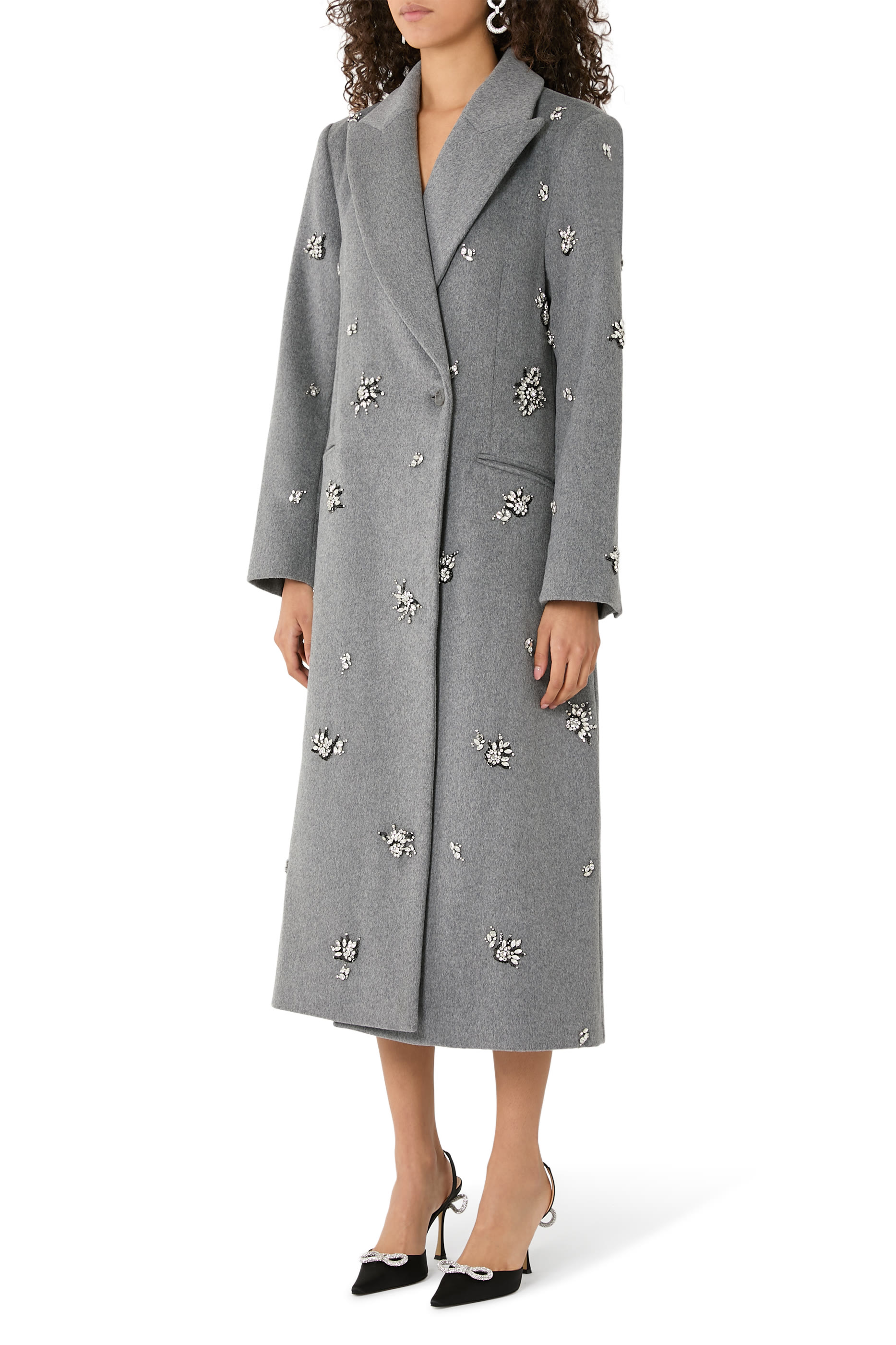 Gianni Embellished Wool Coat