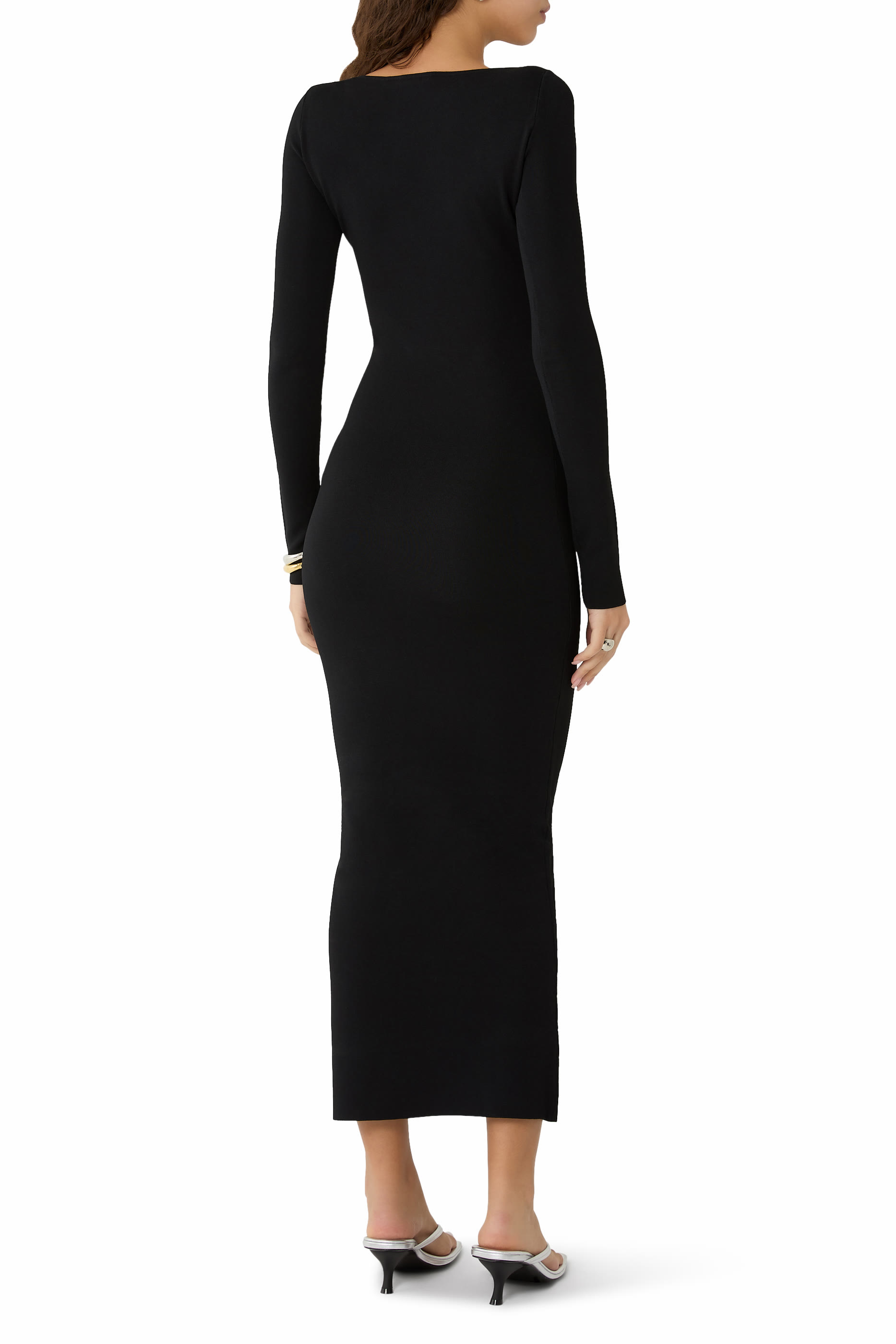 Boat Neck Midi Dress
