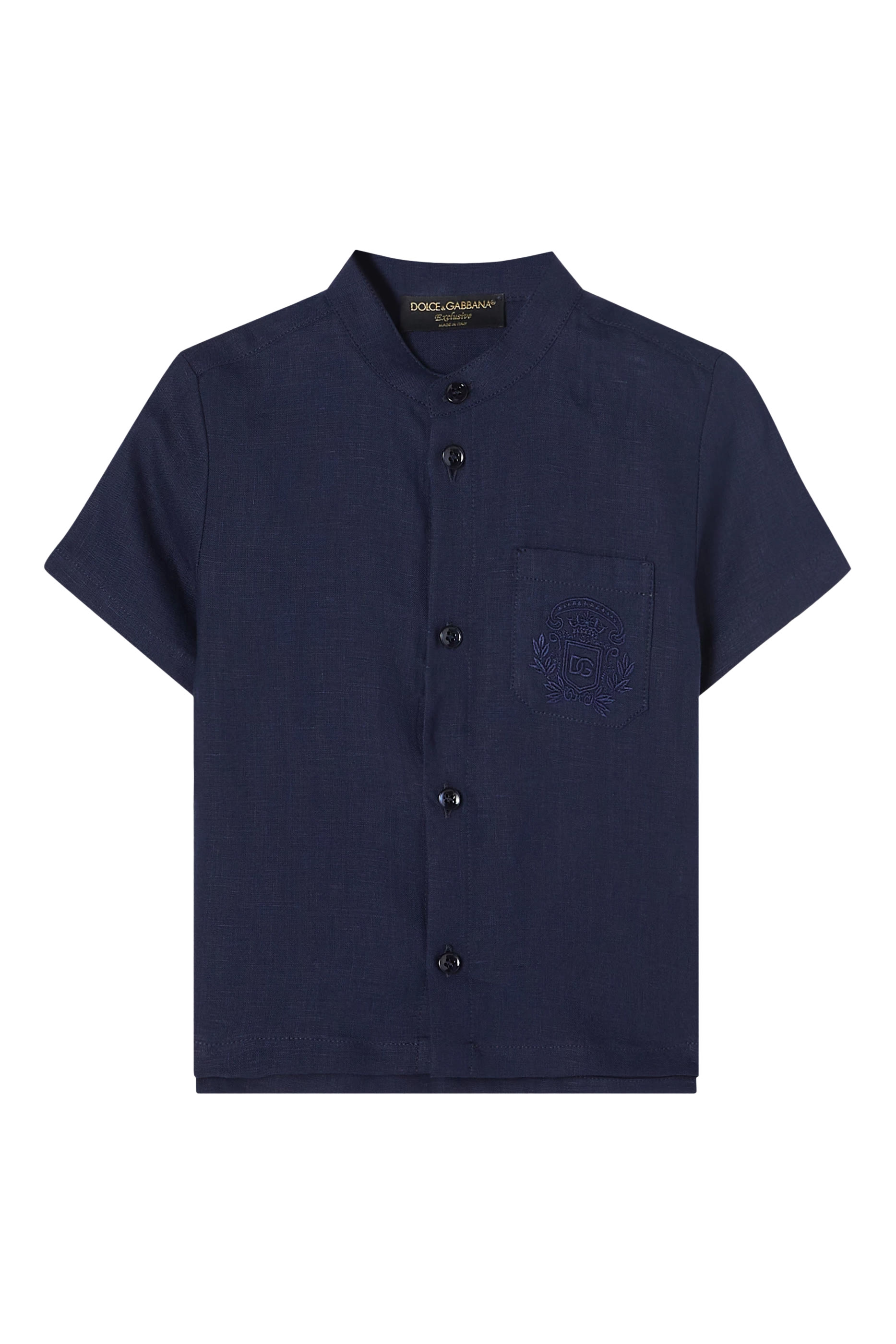 Kids Button-Up Linen Shirt