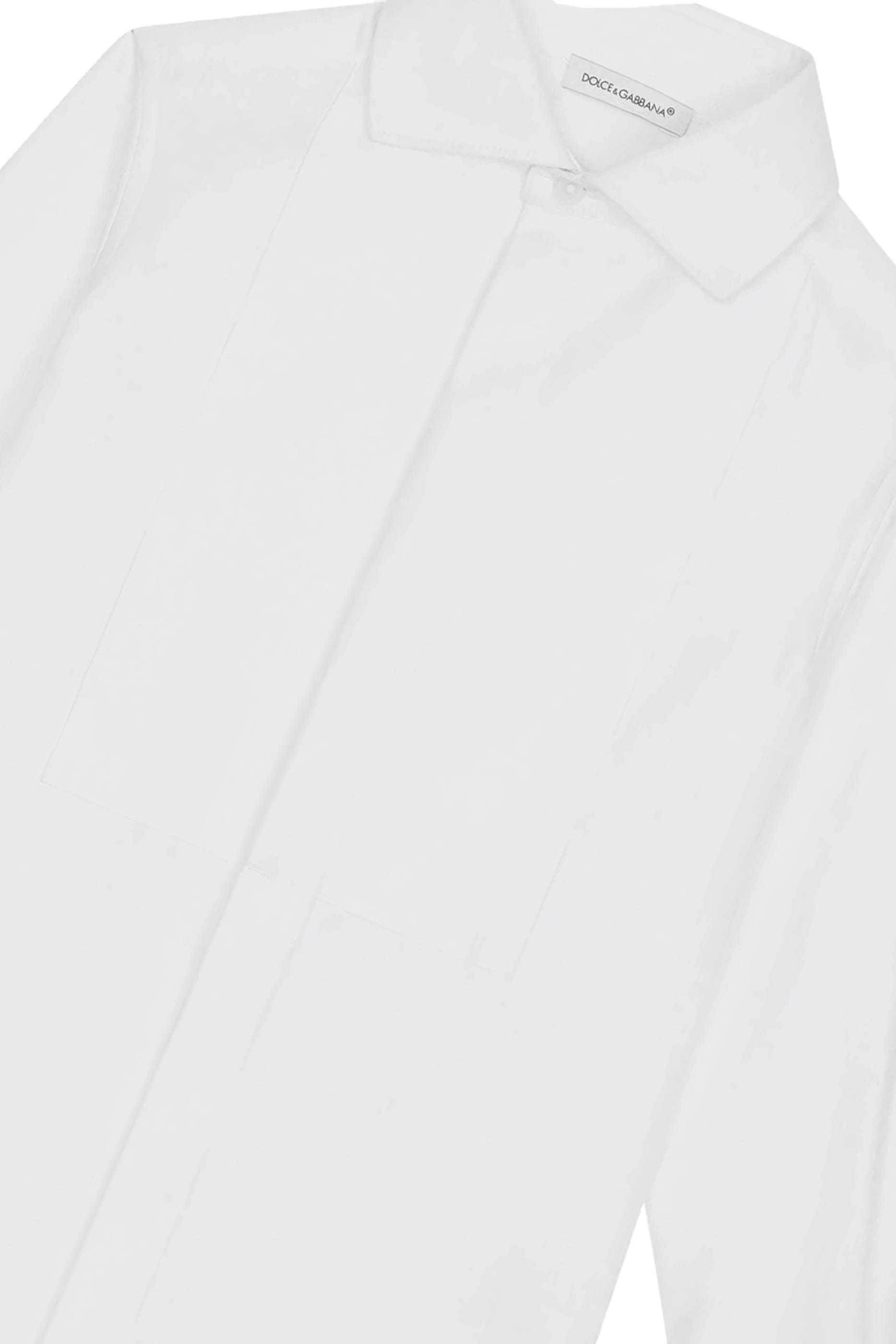 	Kids Jaquard Popeline Long Sleeve Shirt