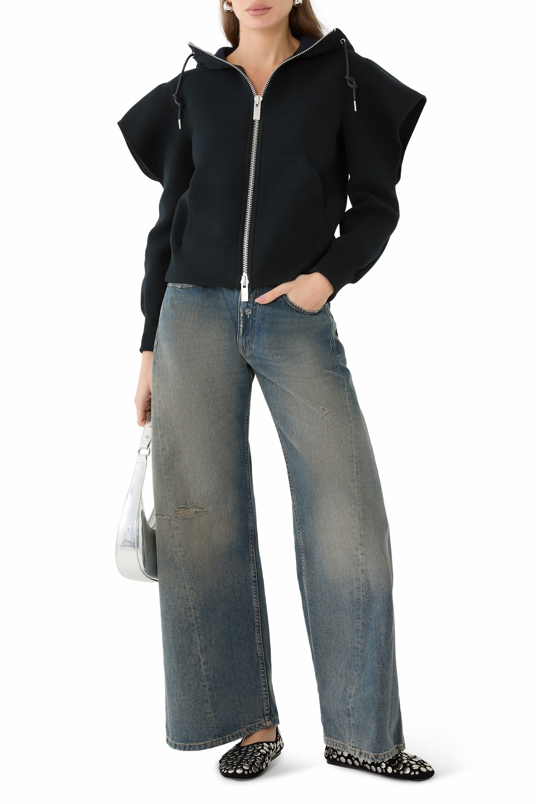 5-Pocket Wide-Leg Pants