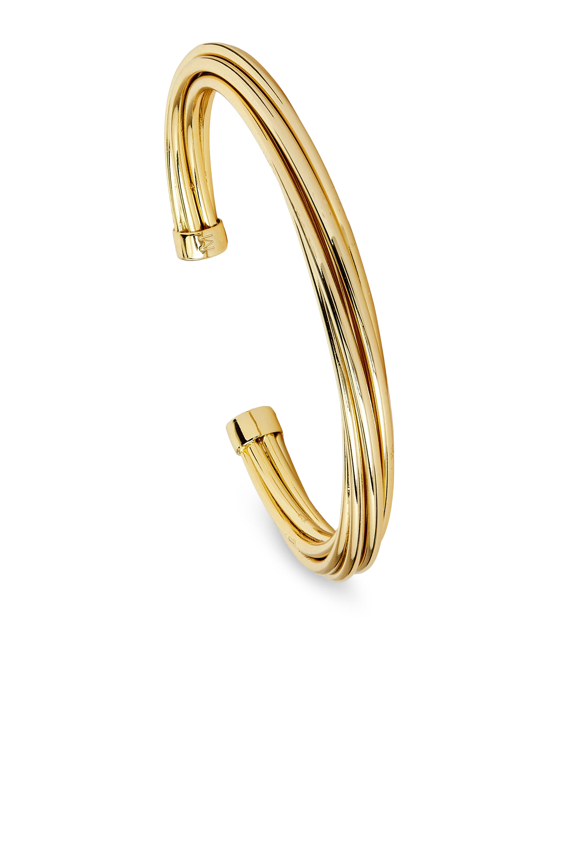 Cuff Bracelet, Gold-Plated Metal